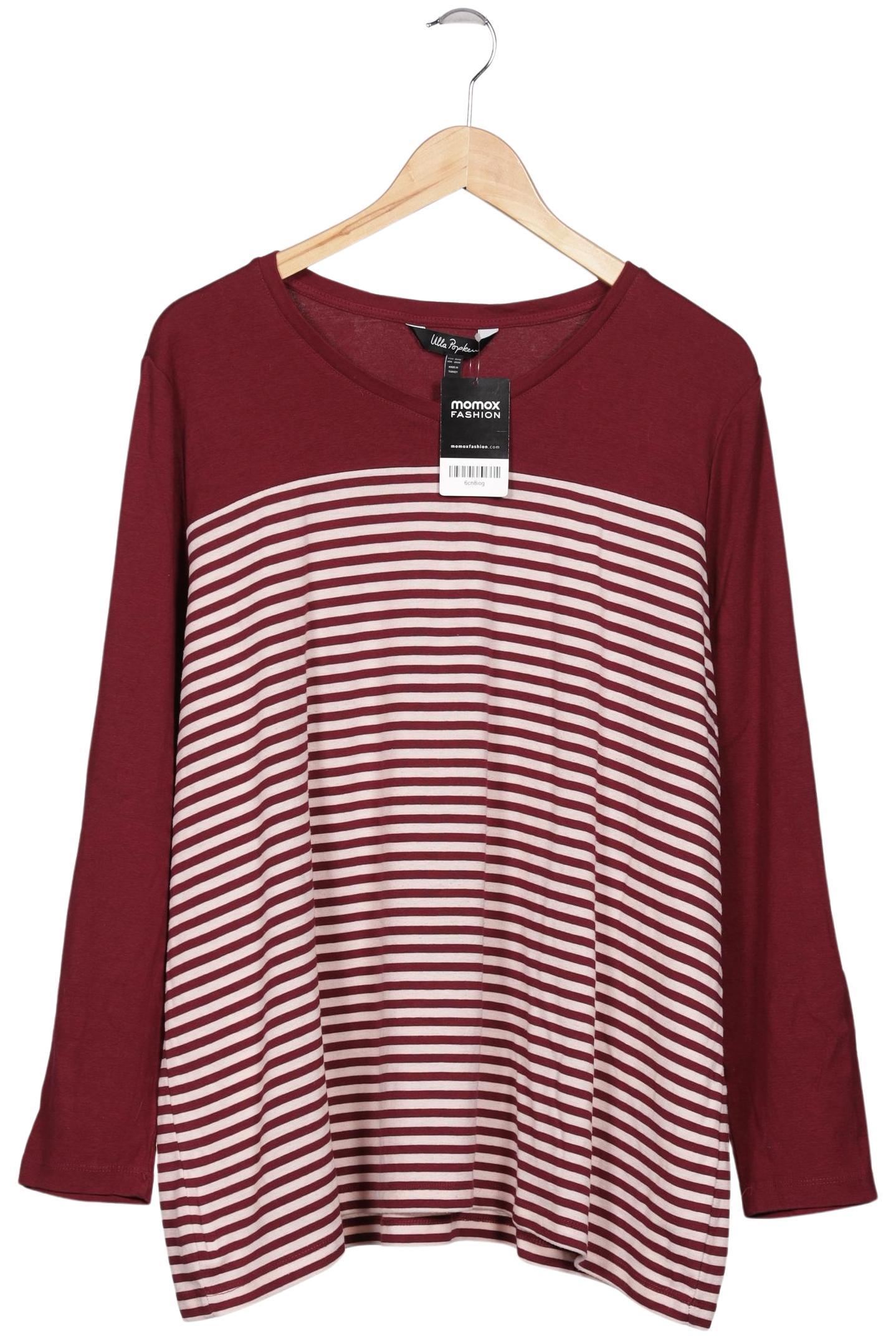 

Ulla Popken Damen Langarmshirt, bordeaux, Gr. 50