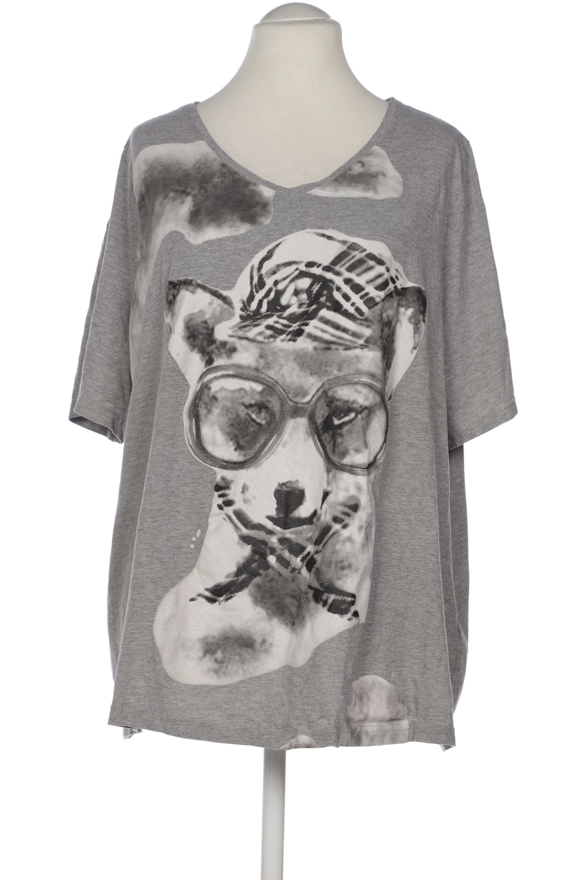 

Ulla Popken Damen T-Shirt, grau, Gr. 52