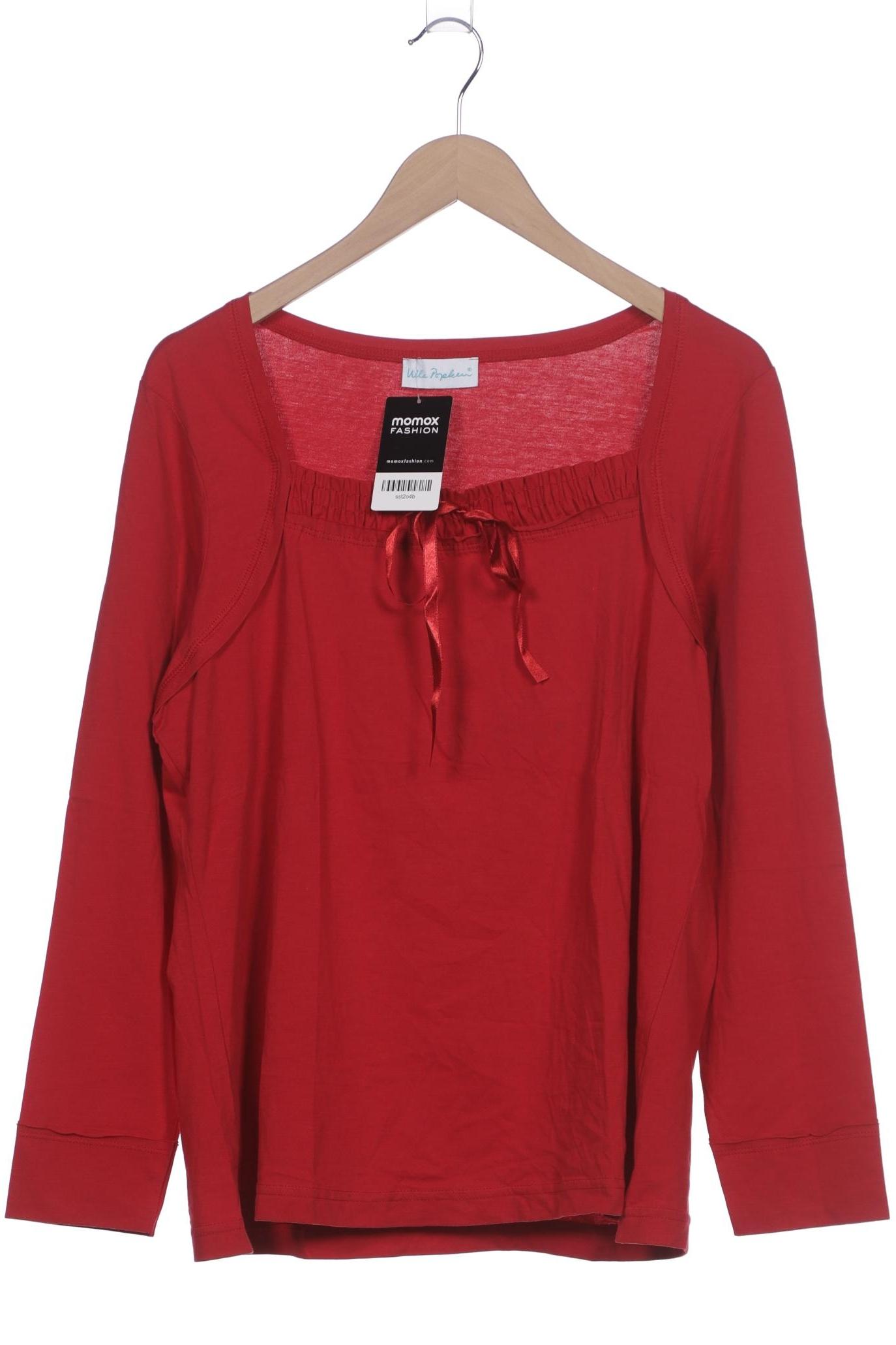 

Ulla Popken Damen Langarmshirt, rot, Gr. 42