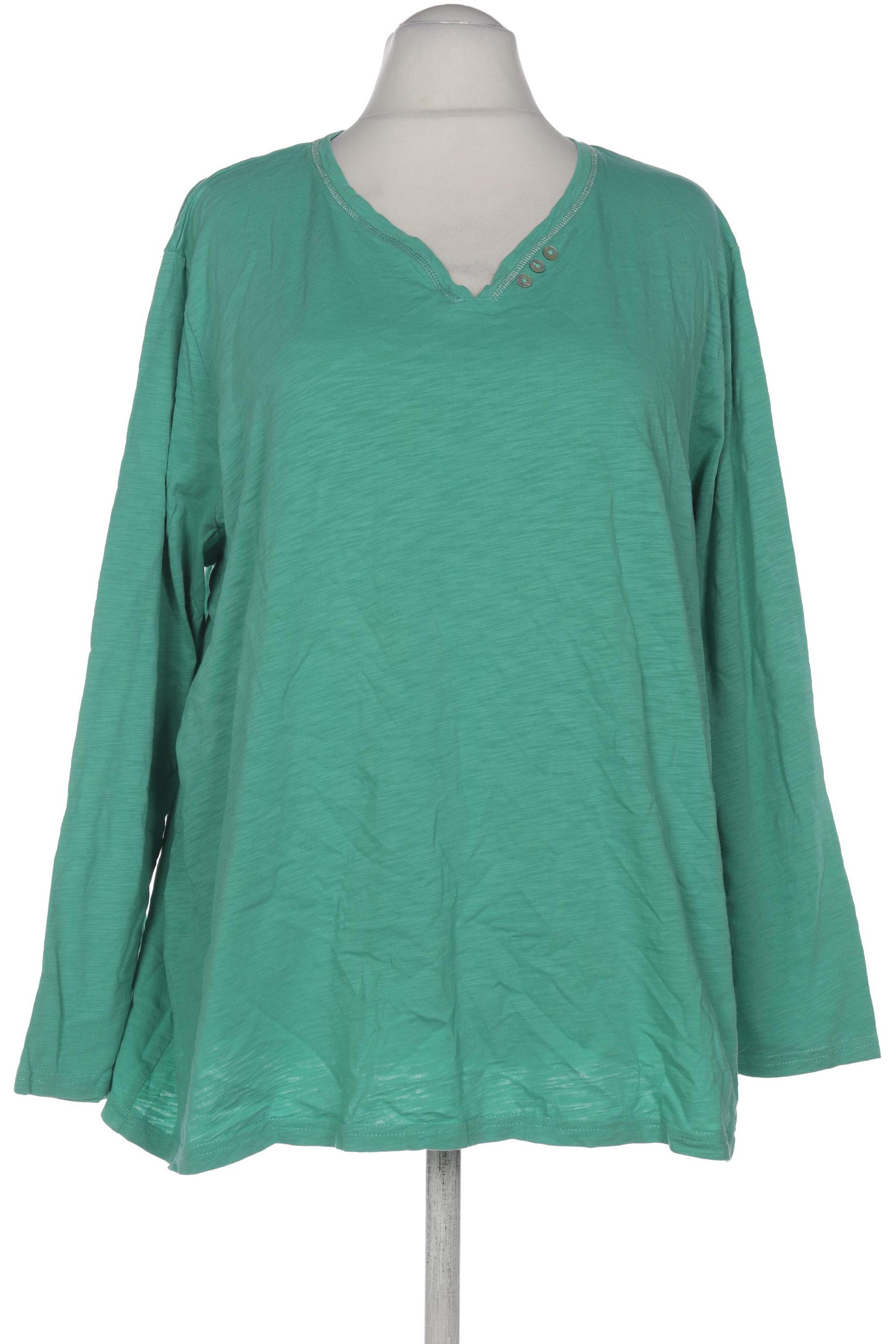 

Ulla Popken Damen Langarmshirt, grün, Gr. 54