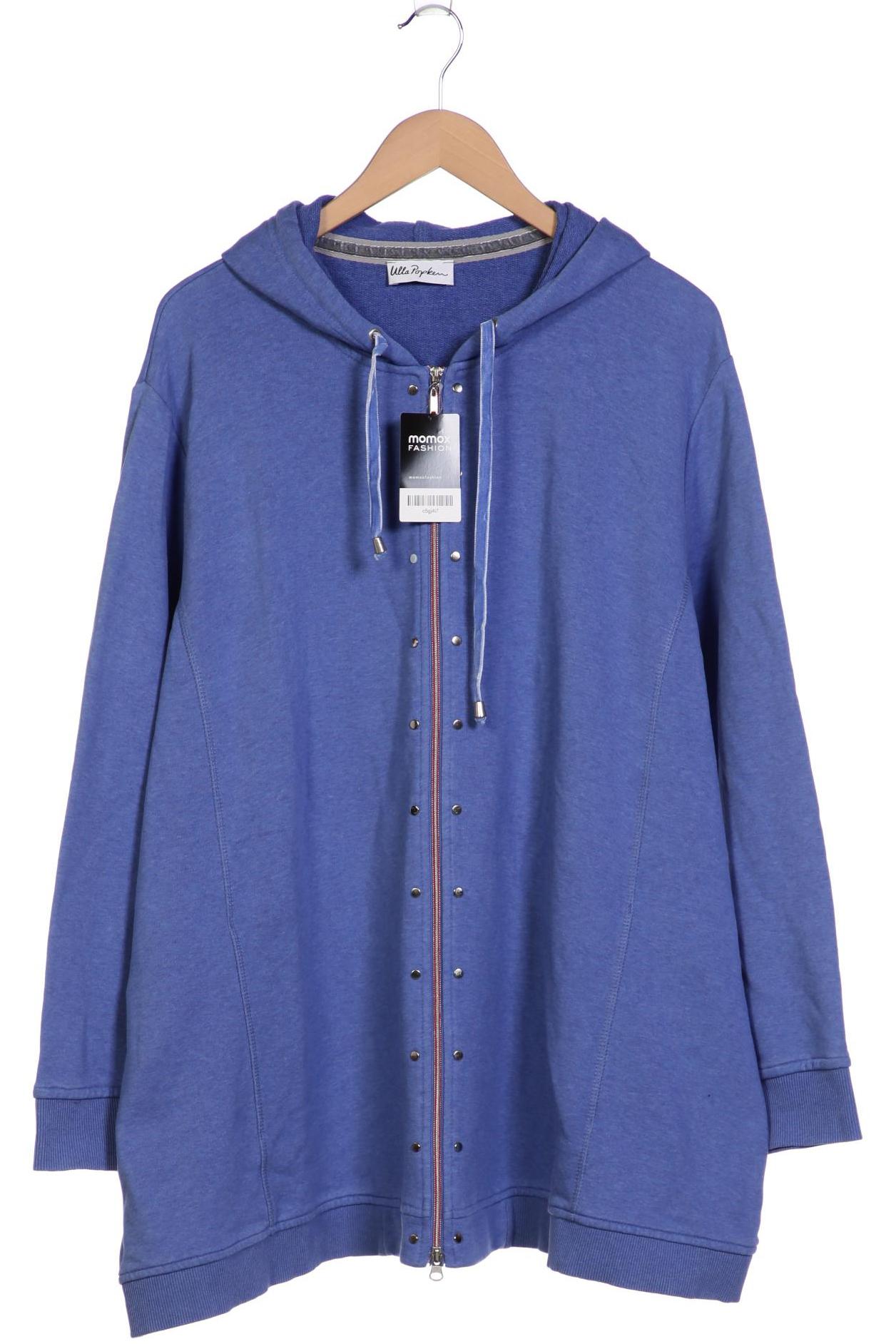 

Ulla Popken Damen Kapuzenpullover, blau, Gr. 56