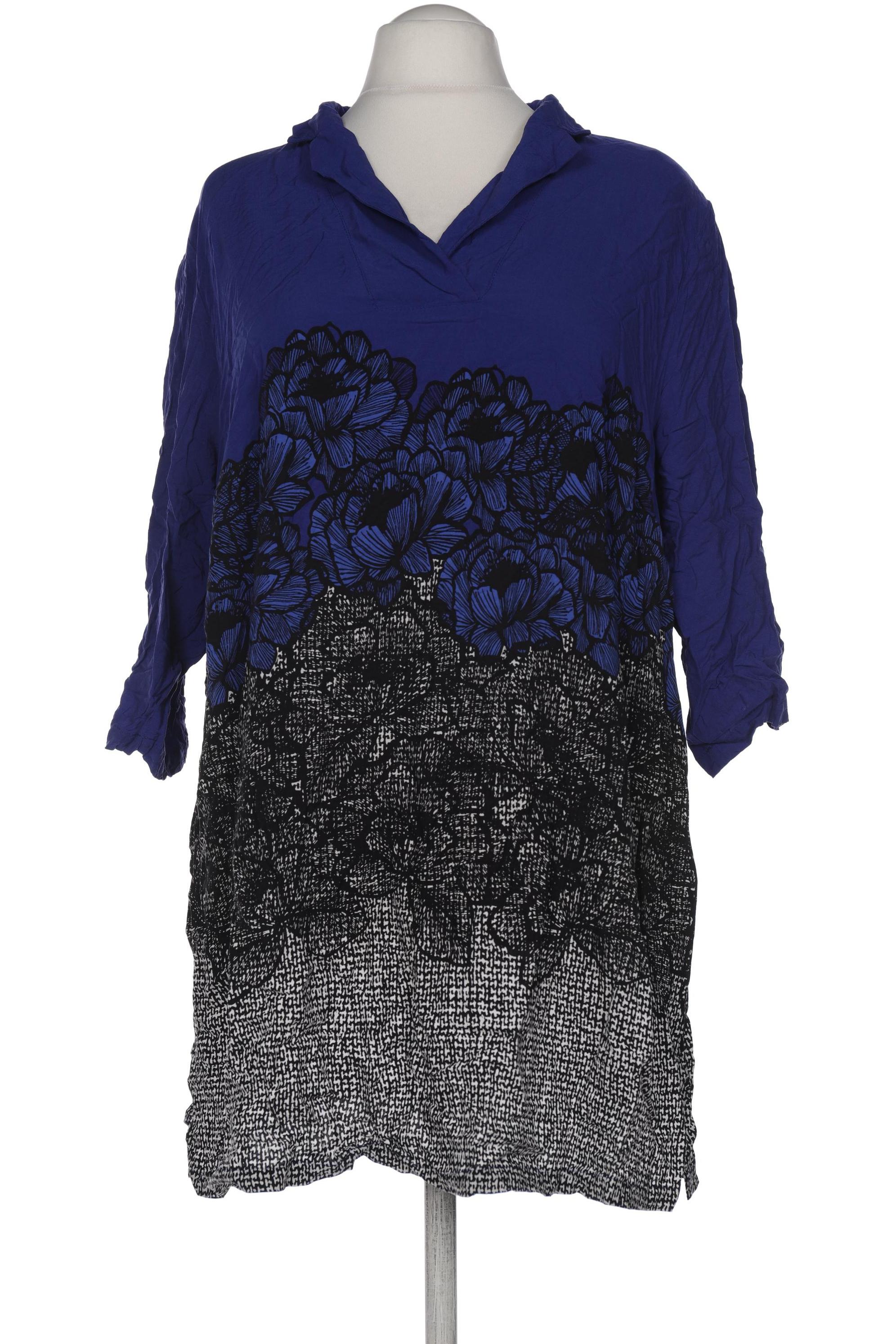 

Ulla Popken Damen Bluse, blau, Gr. 54