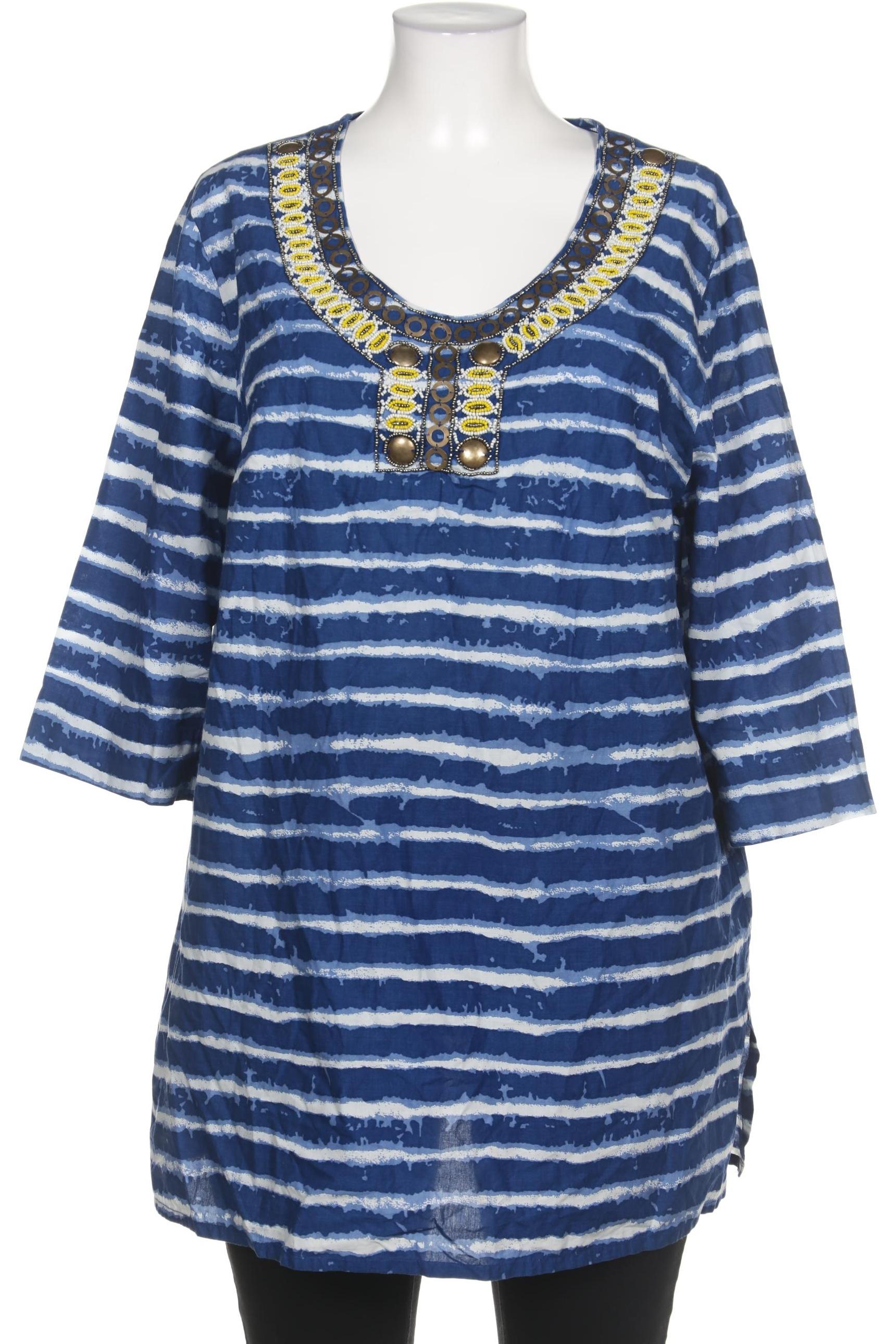 

Ulla Popken Damen Bluse, blau, Gr. 48