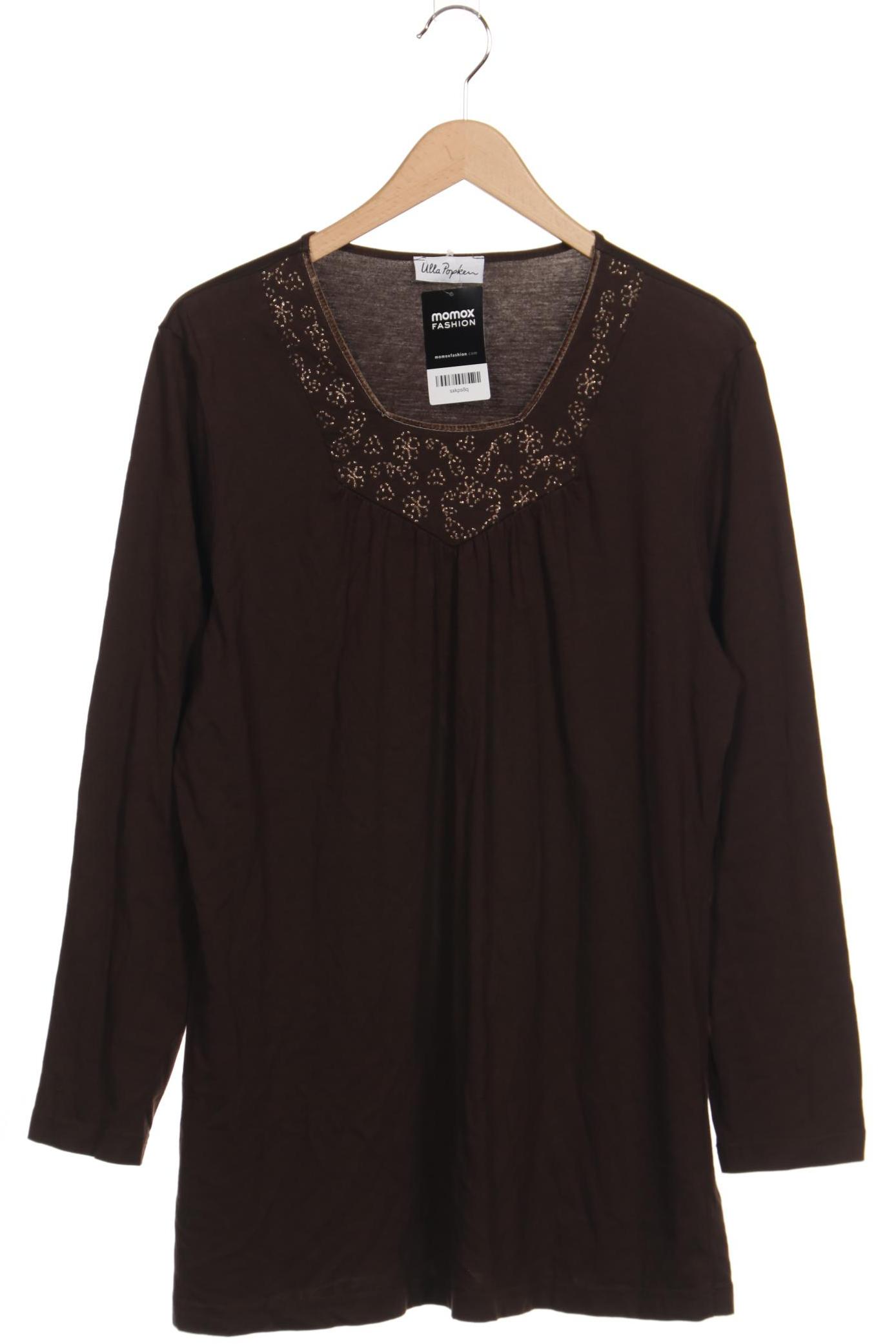 

Ulla Popken Damen Langarmshirt, braun, Gr. 46
