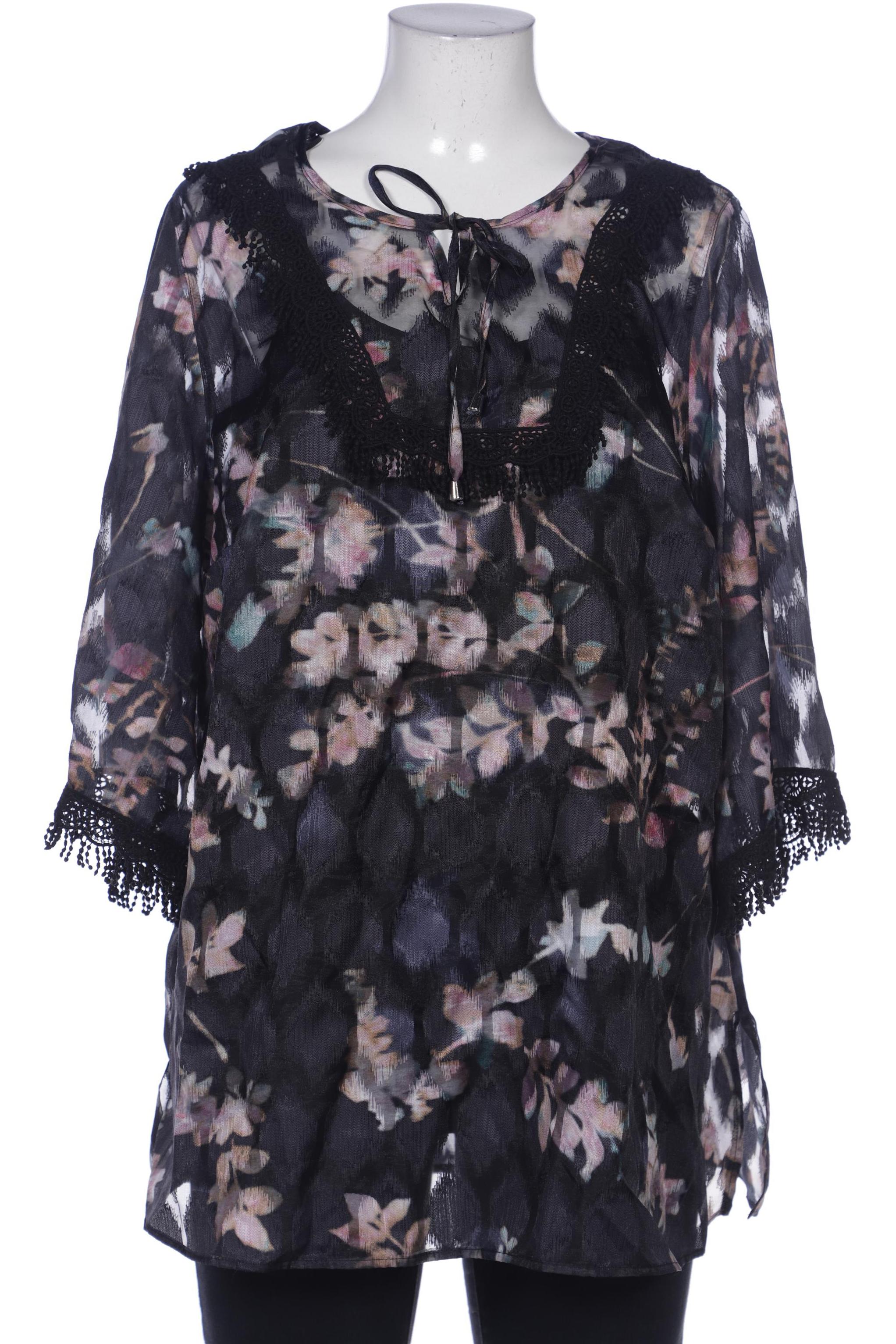 

Ulla Popken Damen Bluse, schwarz, Gr. 46