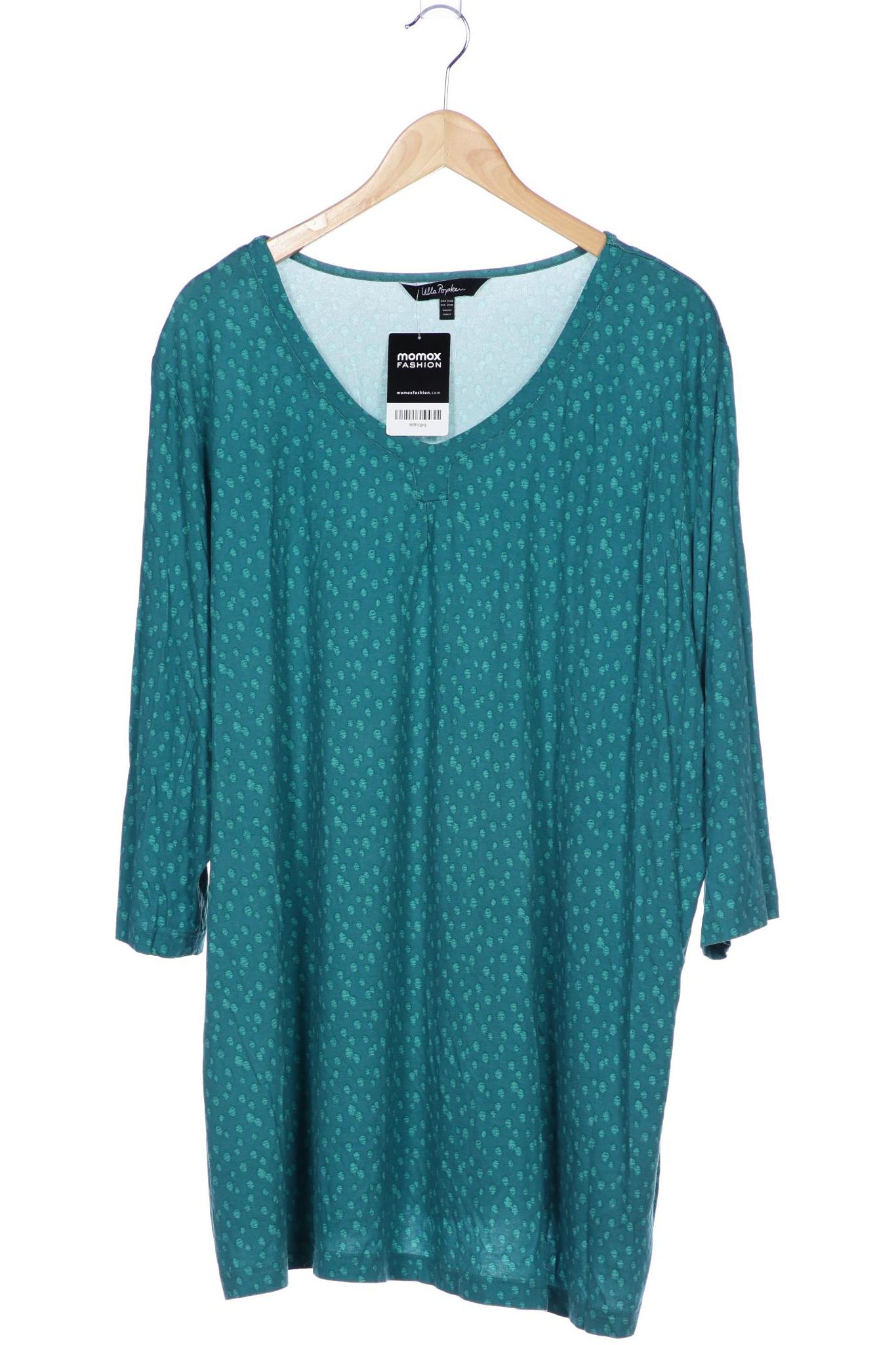 

Ulla Popken Damen Langarmshirt, türkis, Gr. 54