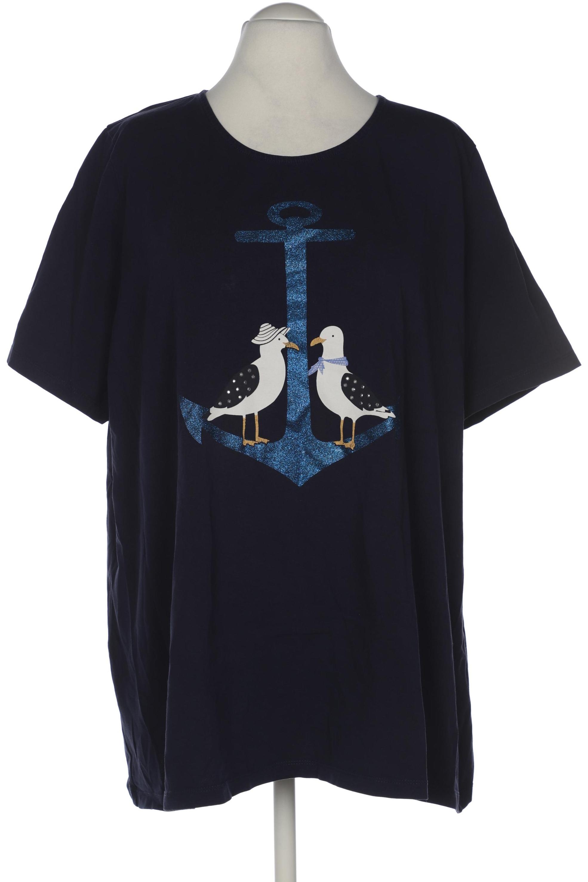 

Ulla Popken Damen T-Shirt, marineblau, Gr. 54