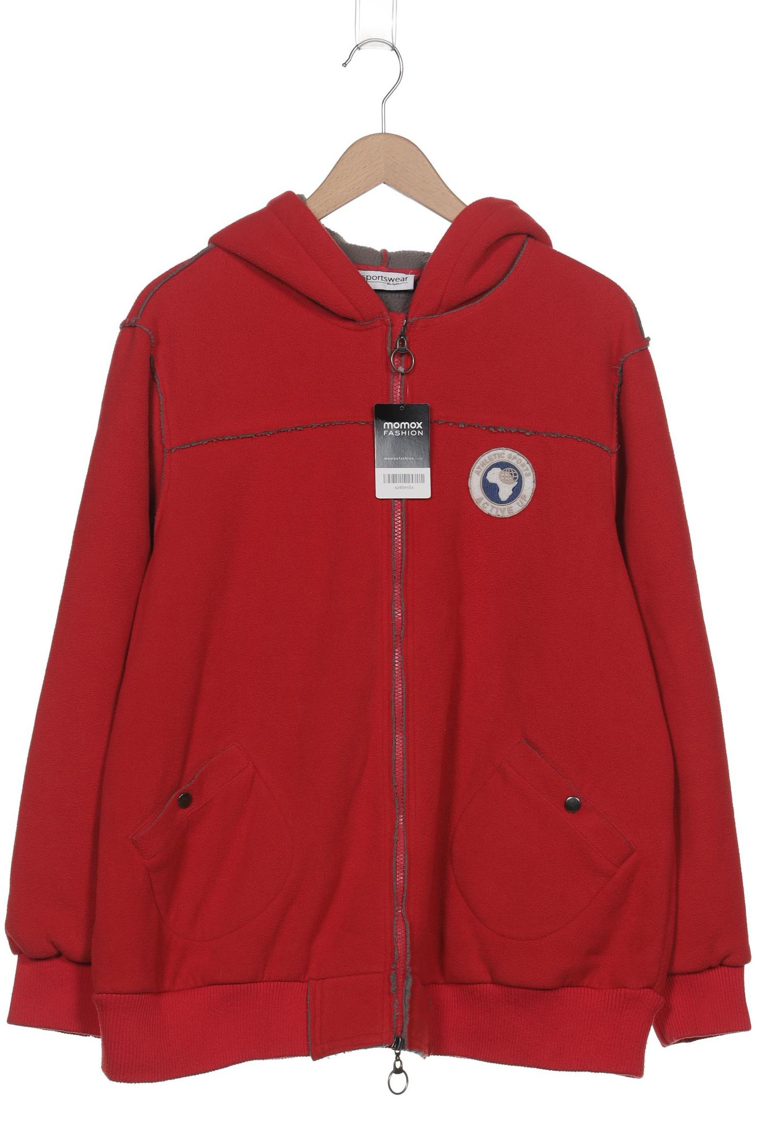 

Ulla Popken Damen Kapuzenpullover, rot, Gr. 46