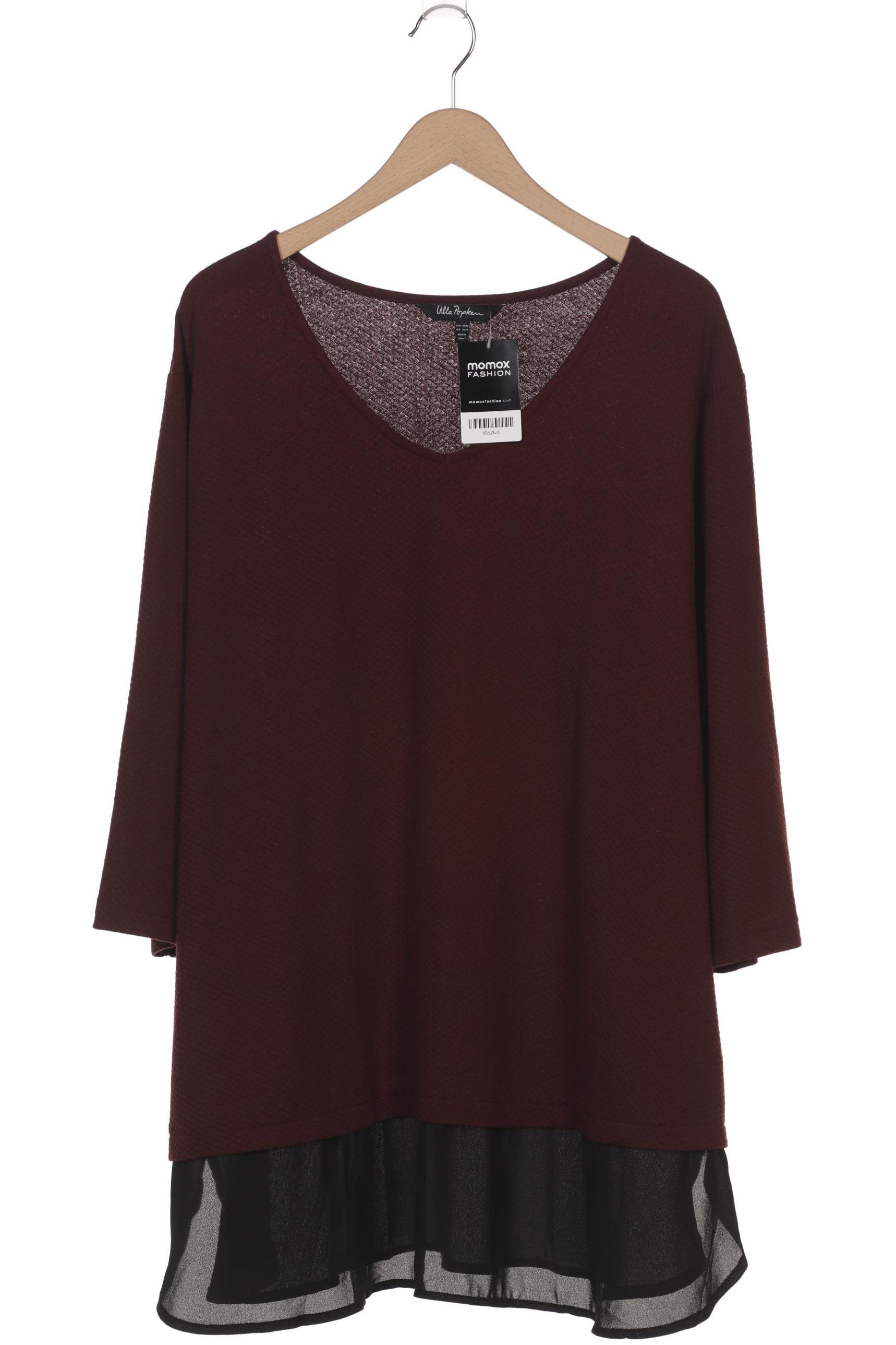 

Ulla Popken Damen Langarmshirt, bordeaux, Gr. 50