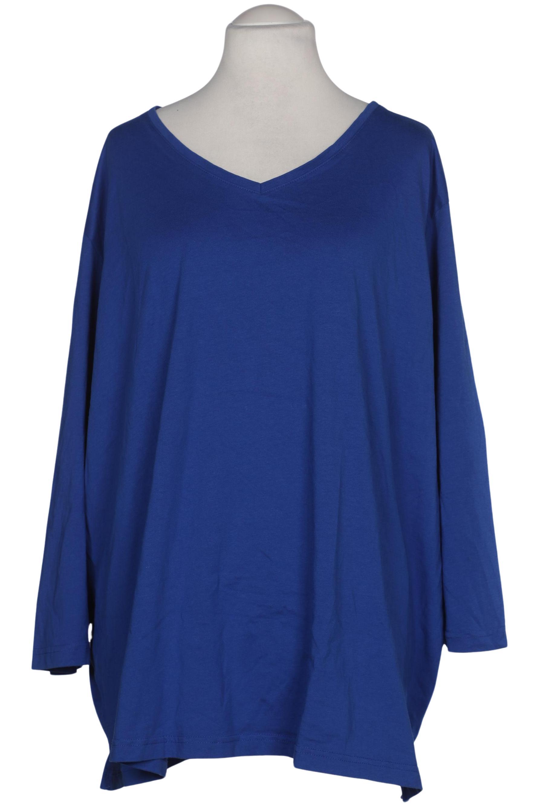 

Ulla Popken Damen Langarmshirt, blau, Gr. 58