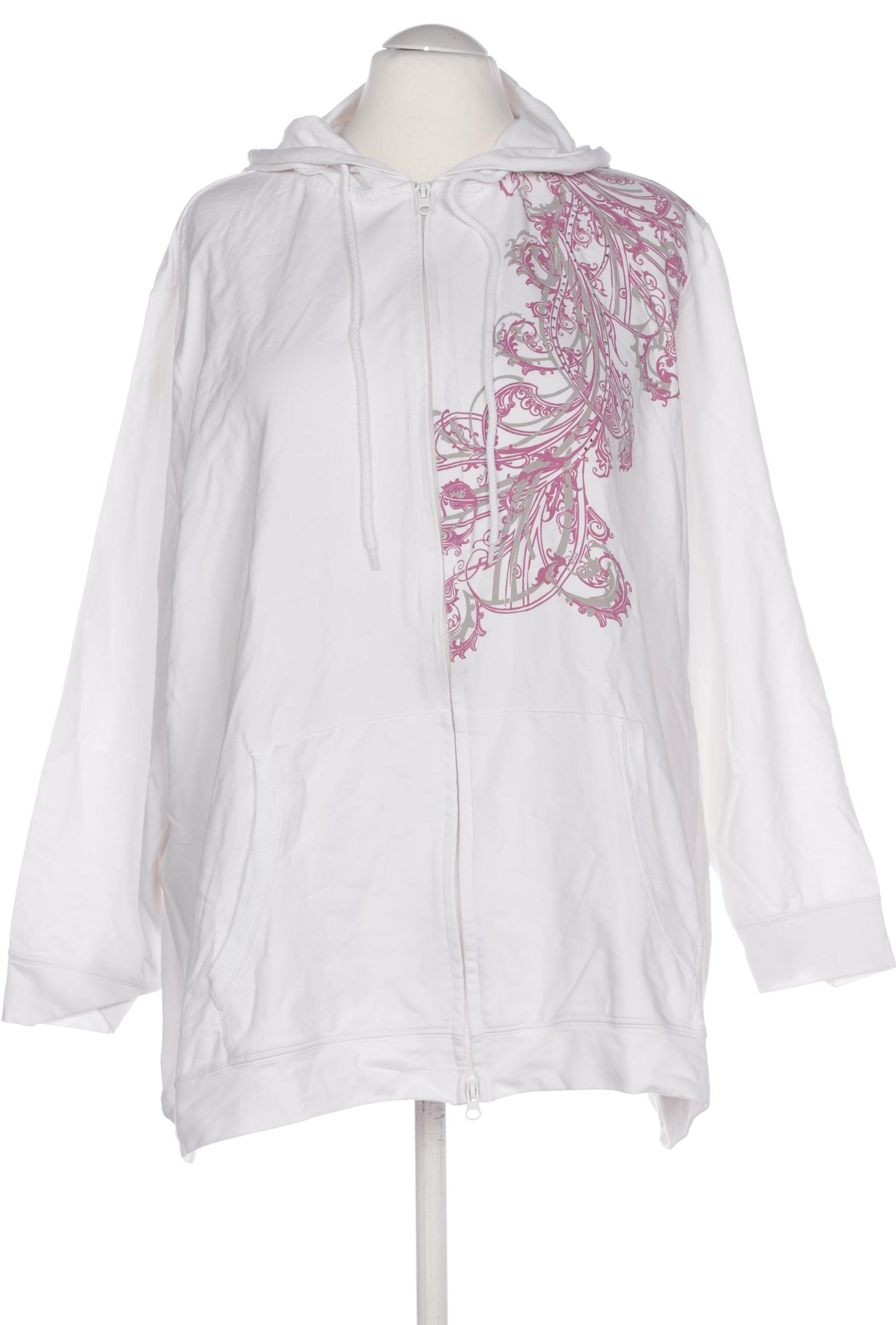 

Ulla Popken Damen Kapuzenpullover, weiß, Gr. 54
