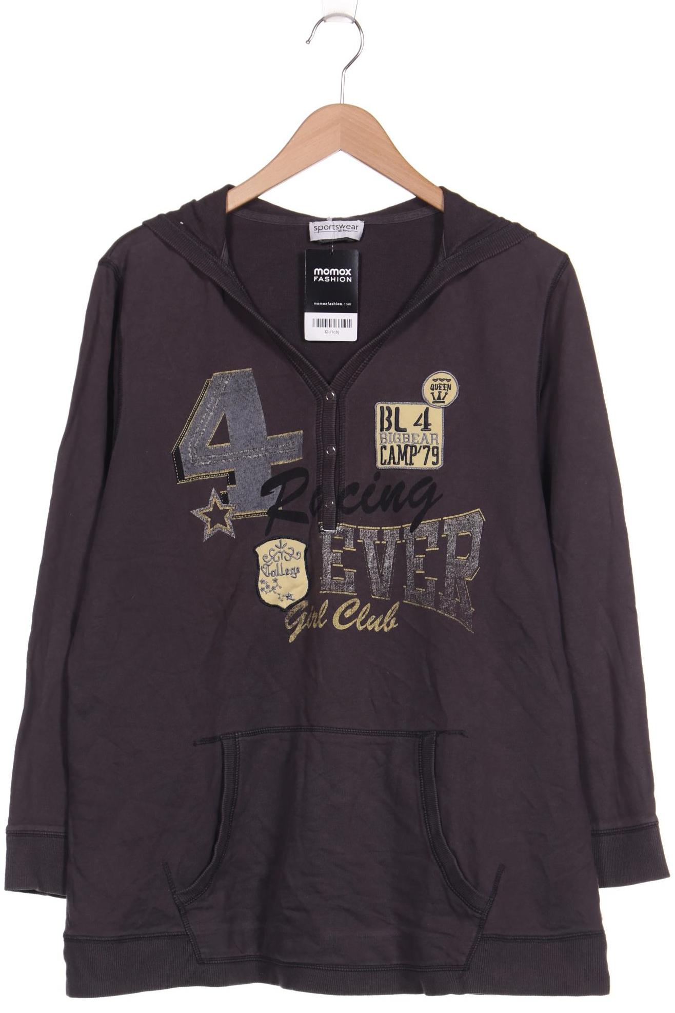 

Ulla Popken Damen Kapuzenpullover, grau