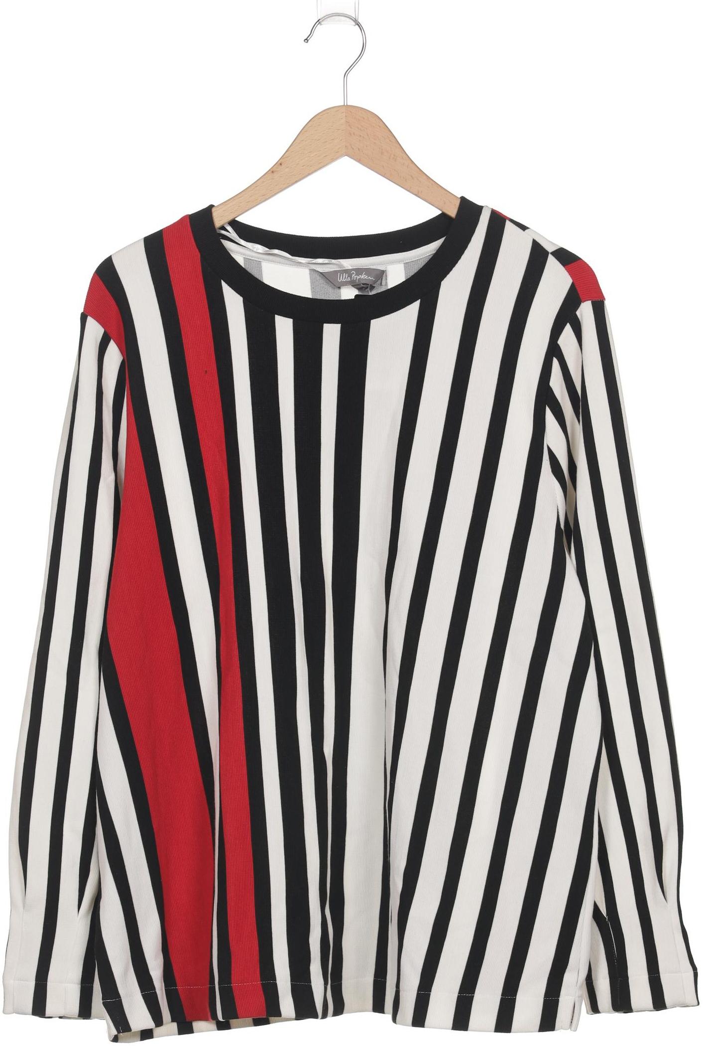 

Ulla Popken Damen Langarmshirt, weiß, Gr. 46