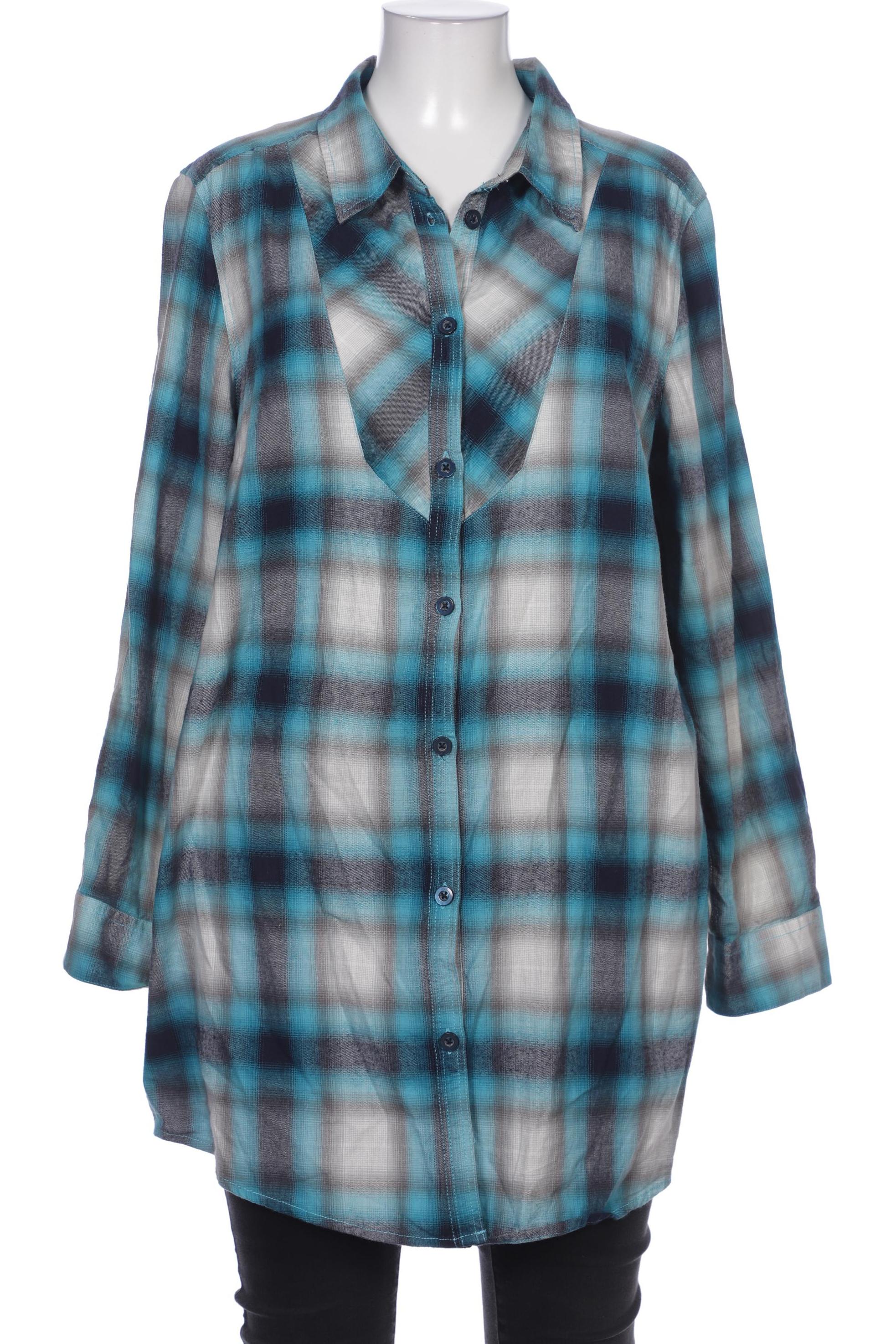 

Ulla Popken Damen Bluse, blau, Gr. 46