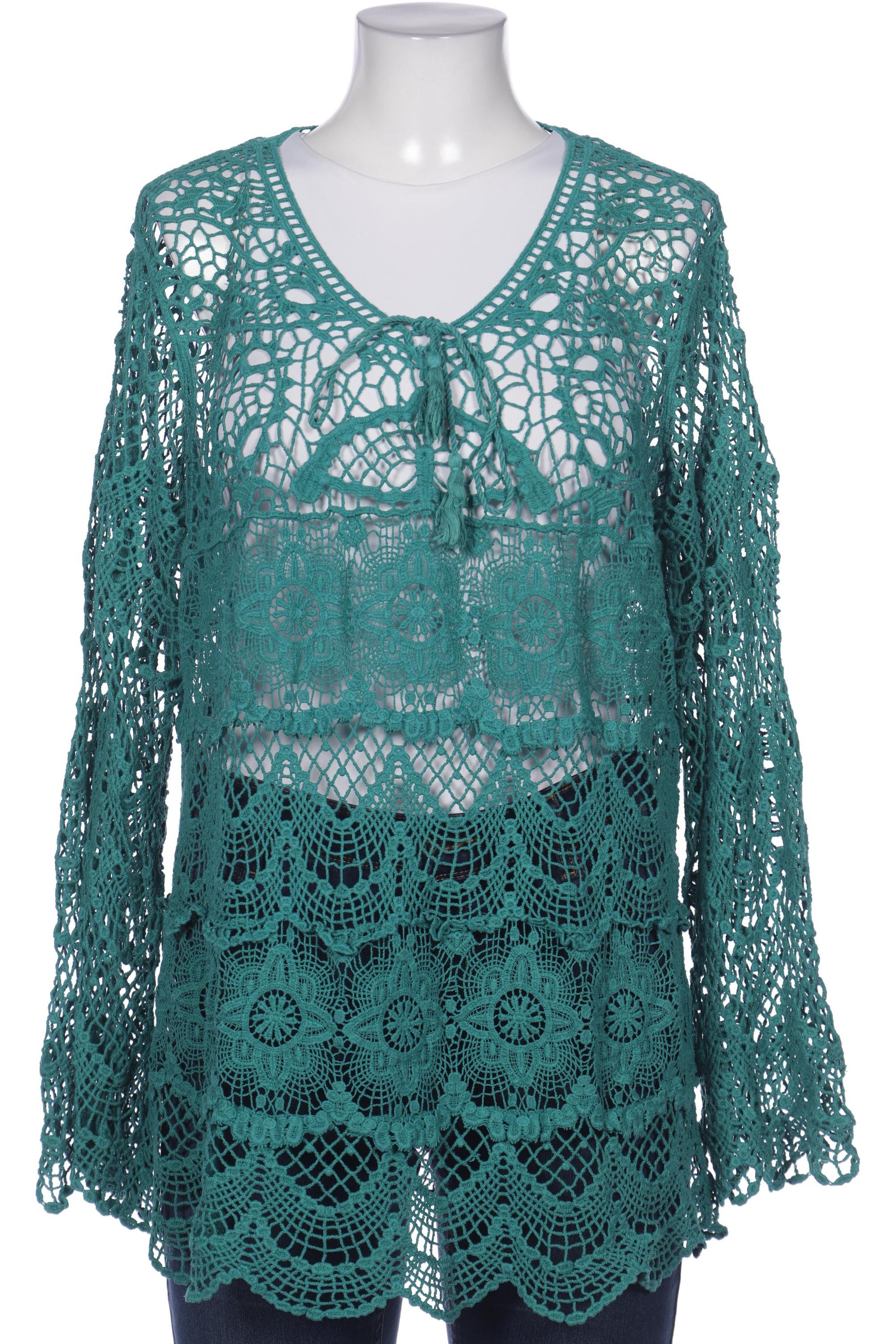 

Ulla Popken Damen Bluse, türkis, Gr. 42