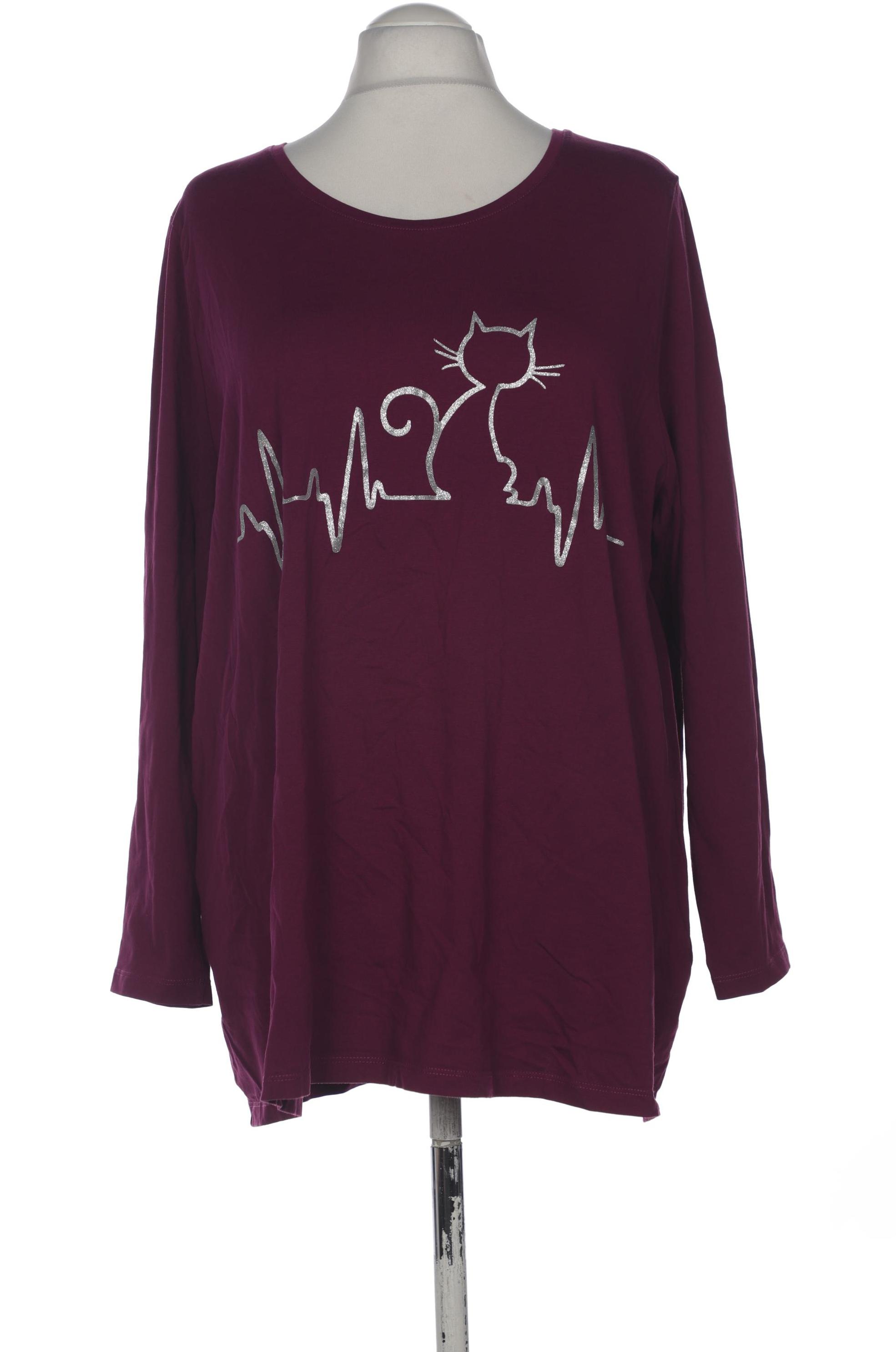

Ulla Popken Damen Langarmshirt, flieder, Gr. 54