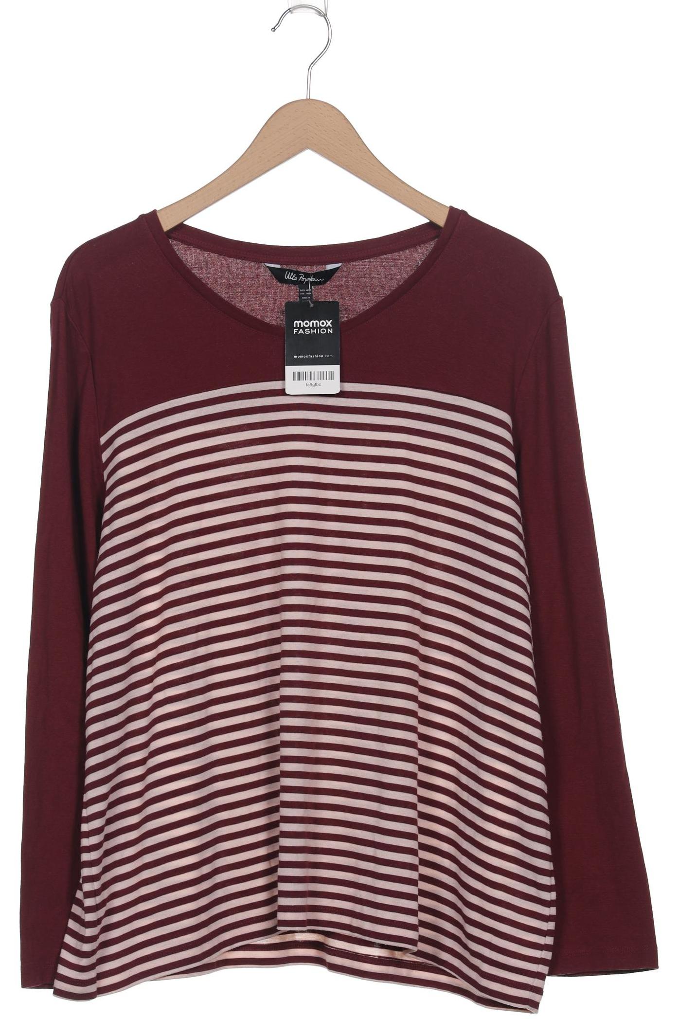 

Ulla Popken Damen Langarmshirt, bordeaux, Gr. 46