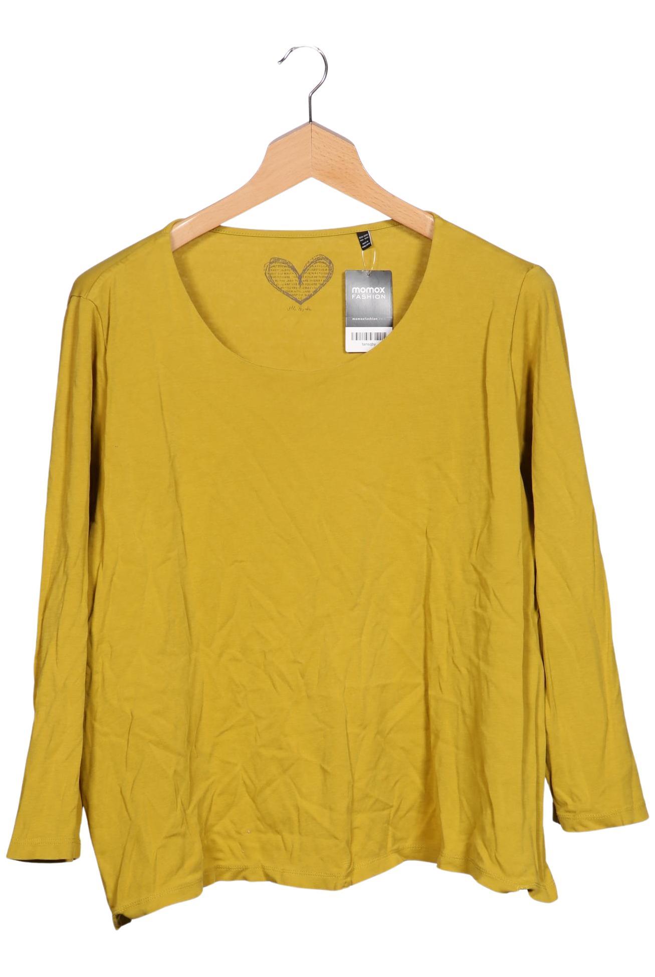 

Ulla Popken Damen Langarmshirt, gelb, Gr. 50