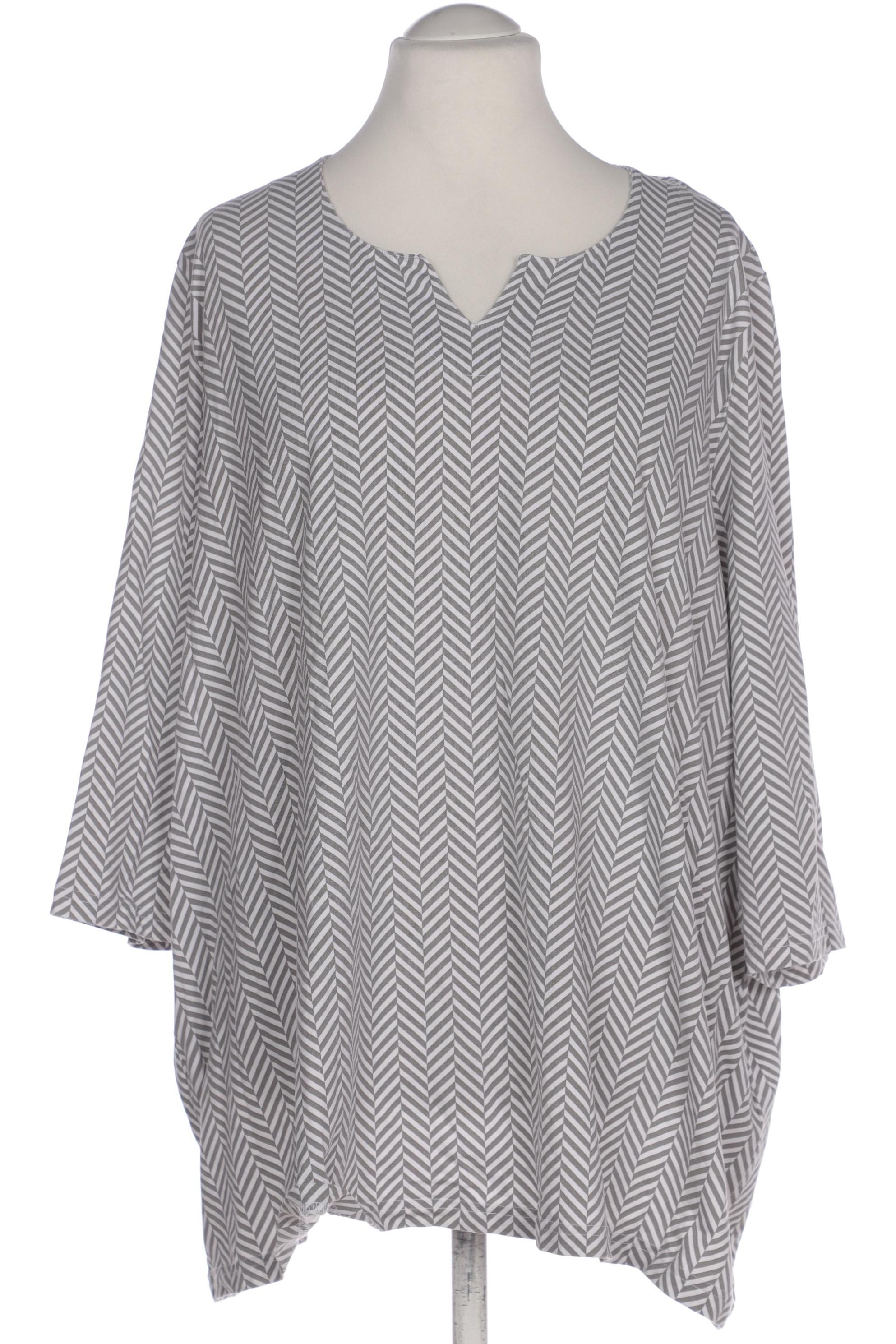 

Ulla Popken Damen Langarmshirt, grau, Gr. 54