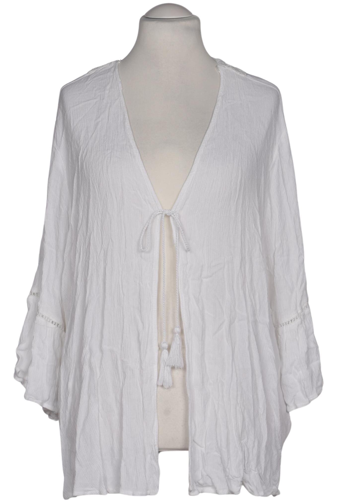 

Ulla Popken Damen Strickjacke, weiß, Gr. 54
