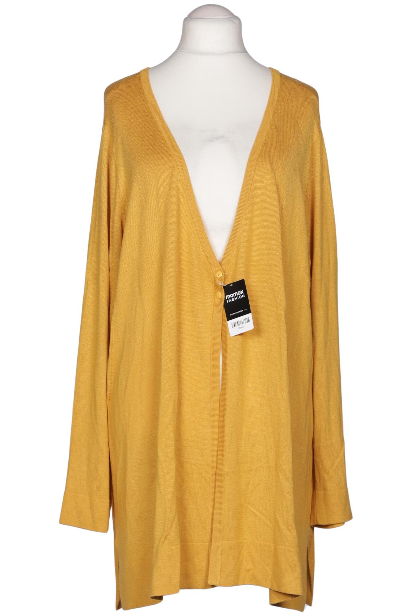 

Ulla Popken Damen Strickjacke, gelb, Gr. 54