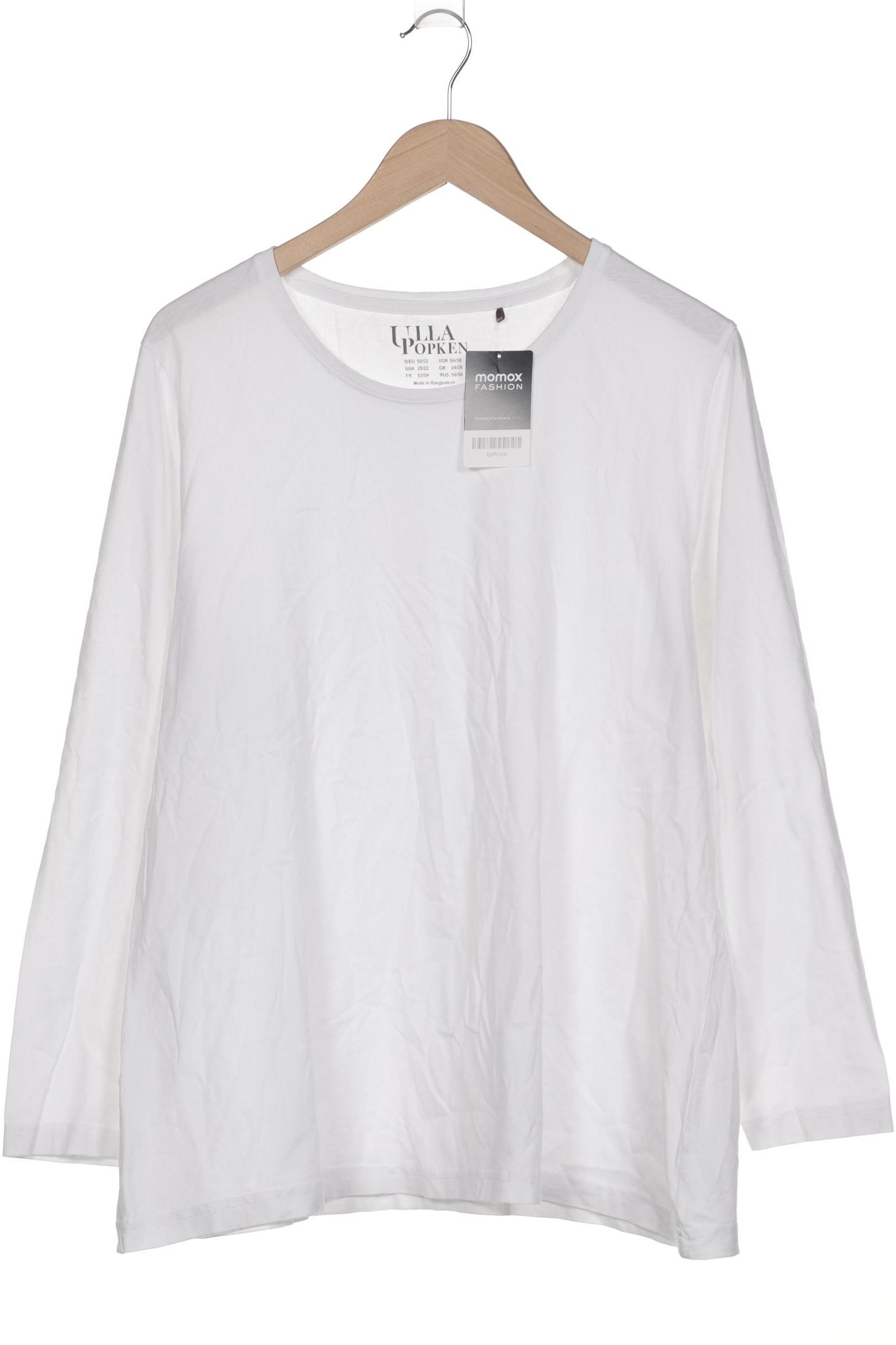 

Ulla Popken Damen Langarmshirt, weiß, Gr. 50
