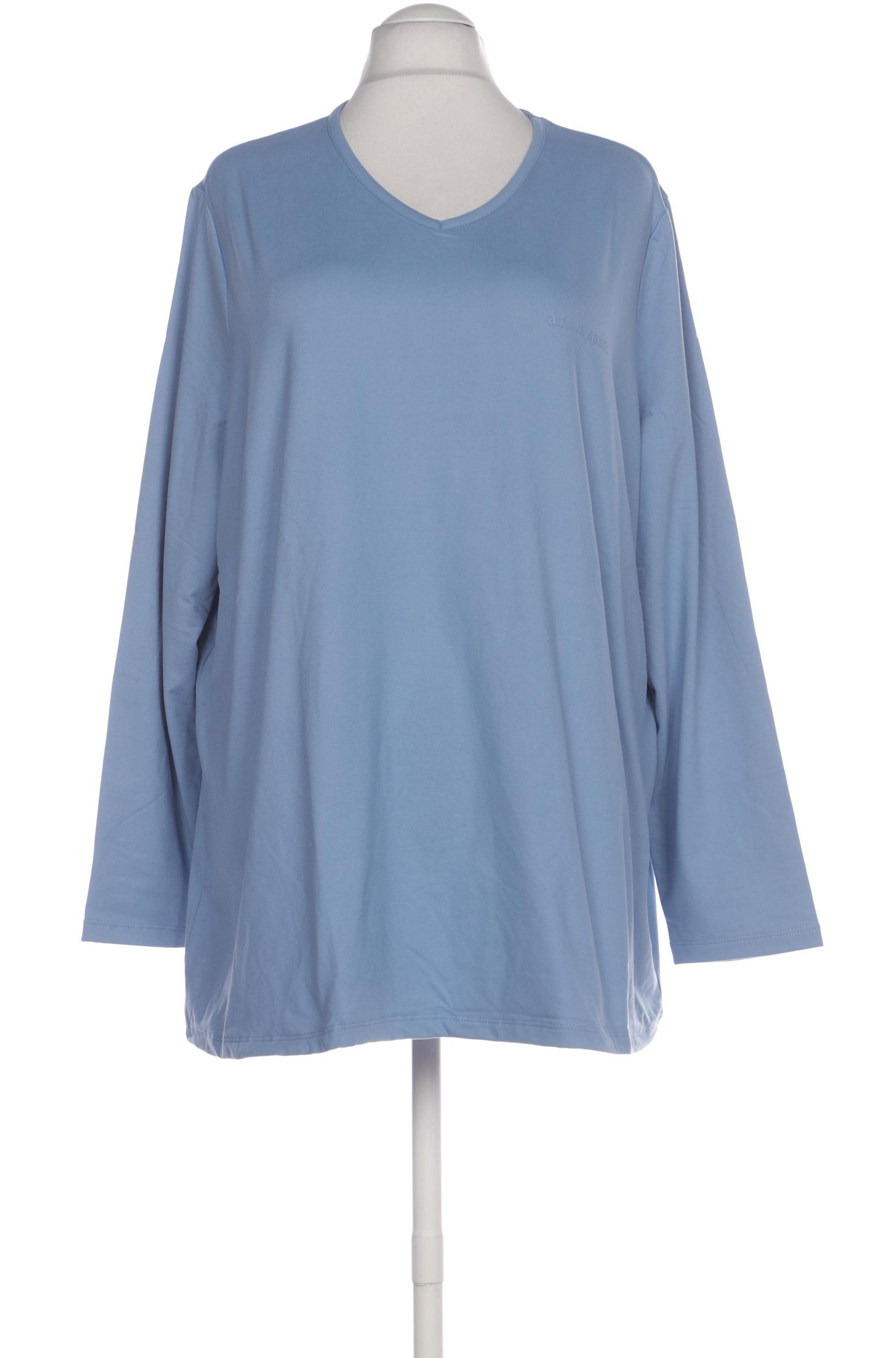 

Ulla Popken Damen Langarmshirt, blau, Gr. 54