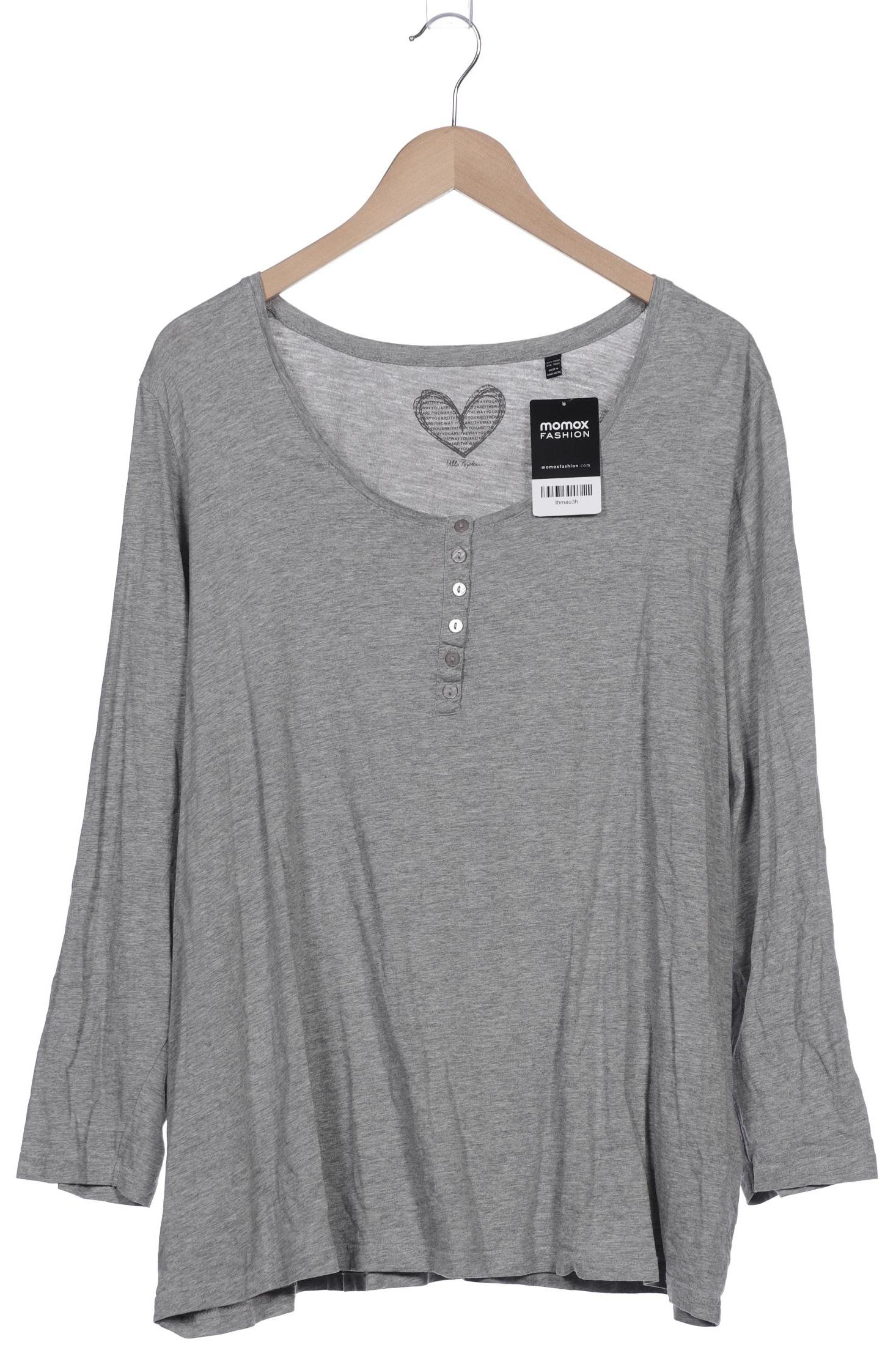 

Ulla Popken Damen Langarmshirt, grau, Gr. 50