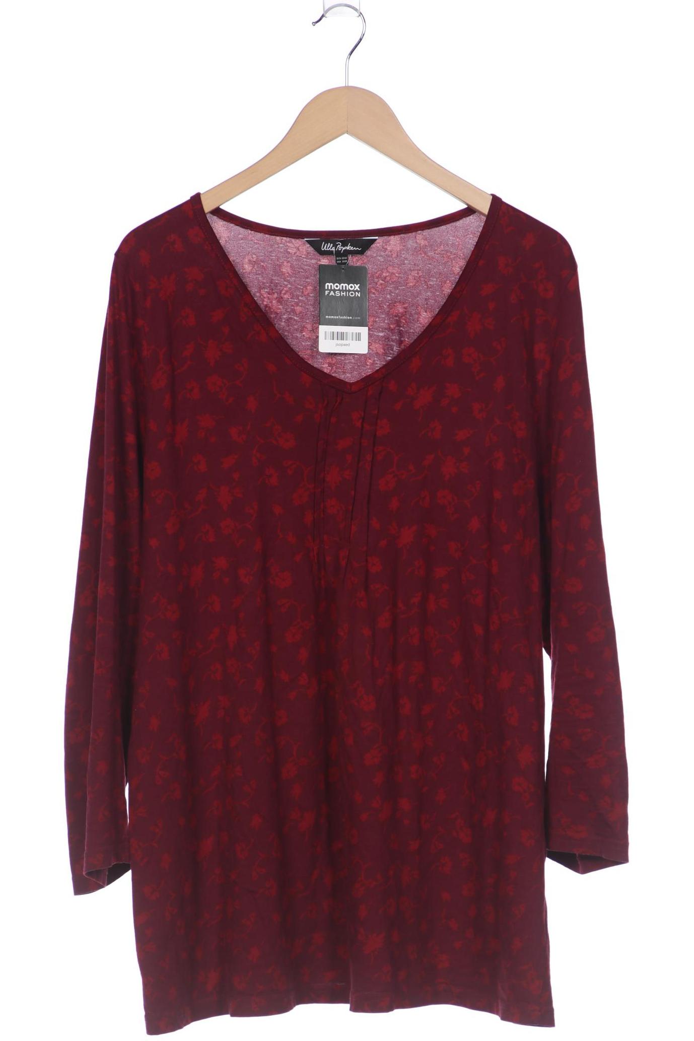 

Ulla Popken Damen Langarmshirt, bordeaux, Gr. 50