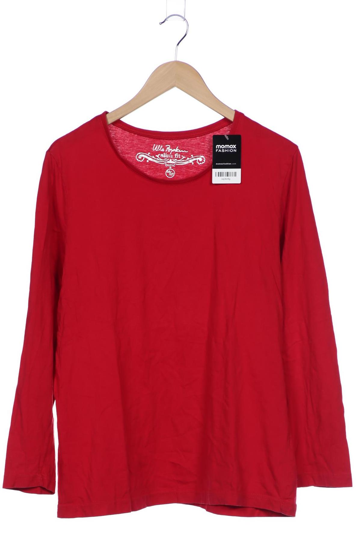 

Ulla Popken Damen Langarmshirt, rot, Gr. 46