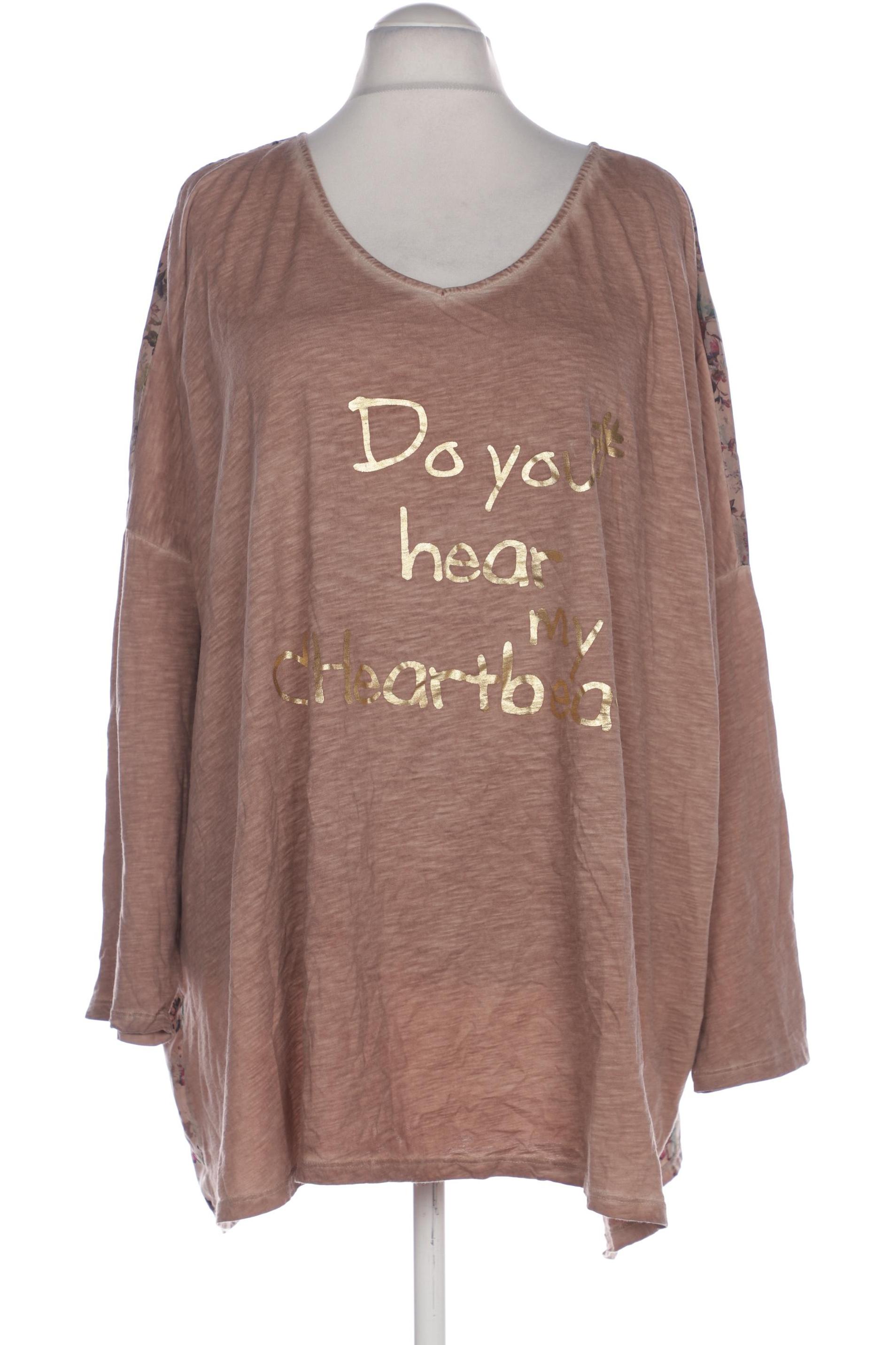 

Ulla Popken Damen Langarmshirt, beige, Gr. 58