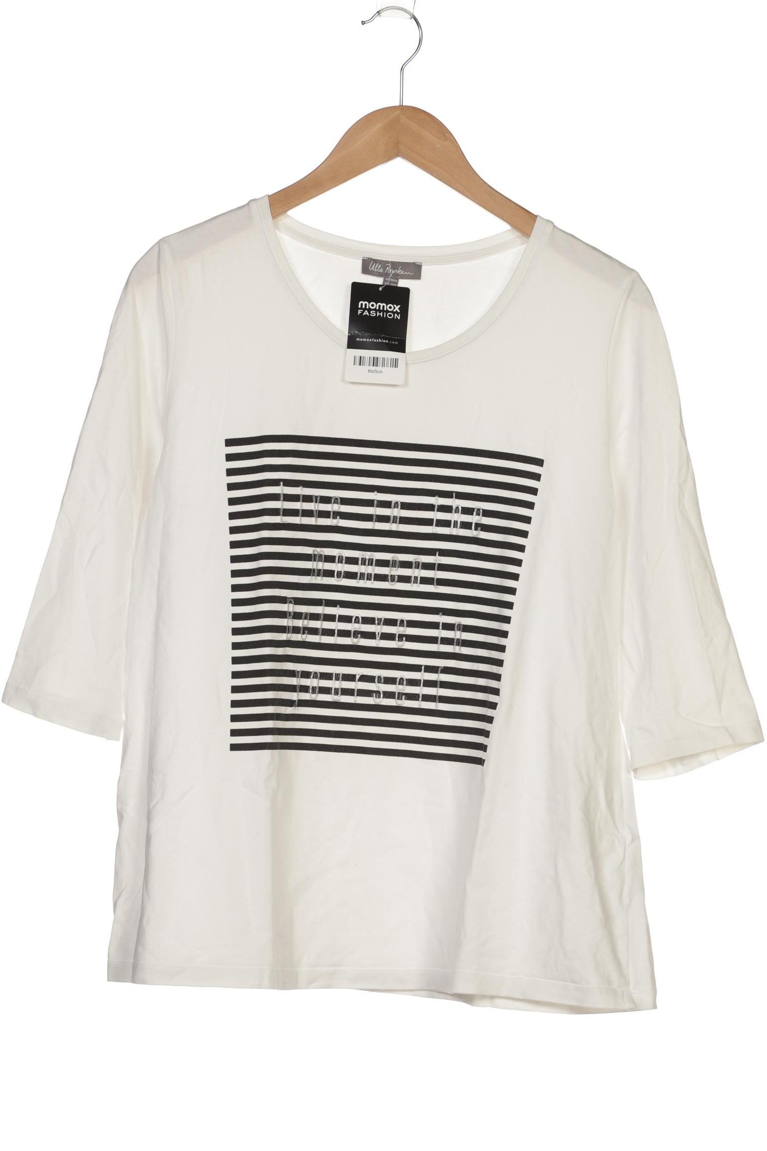 

Ulla Popken Damen Langarmshirt, weiß, Gr. 42