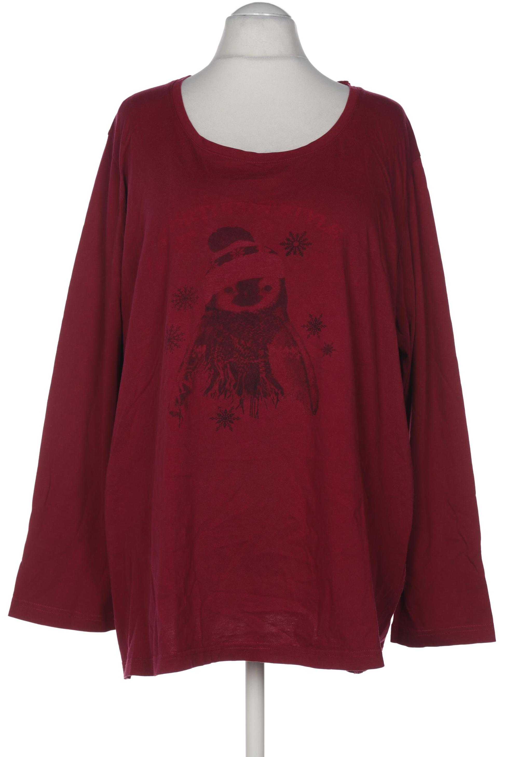

Ulla Popken Damen Langarmshirt, bordeaux