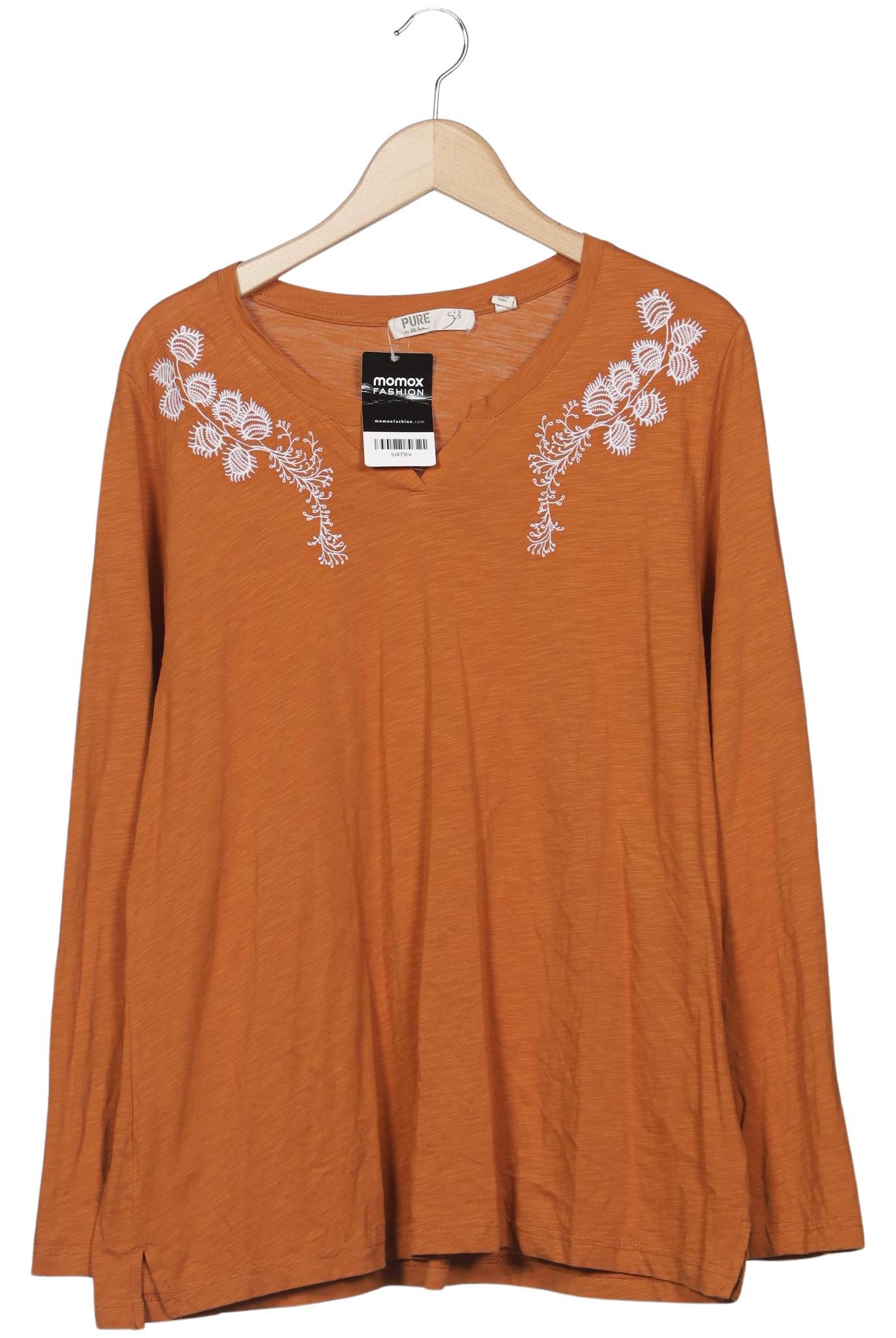 

Ulla Popken Damen Langarmshirt, orange, Gr. 46