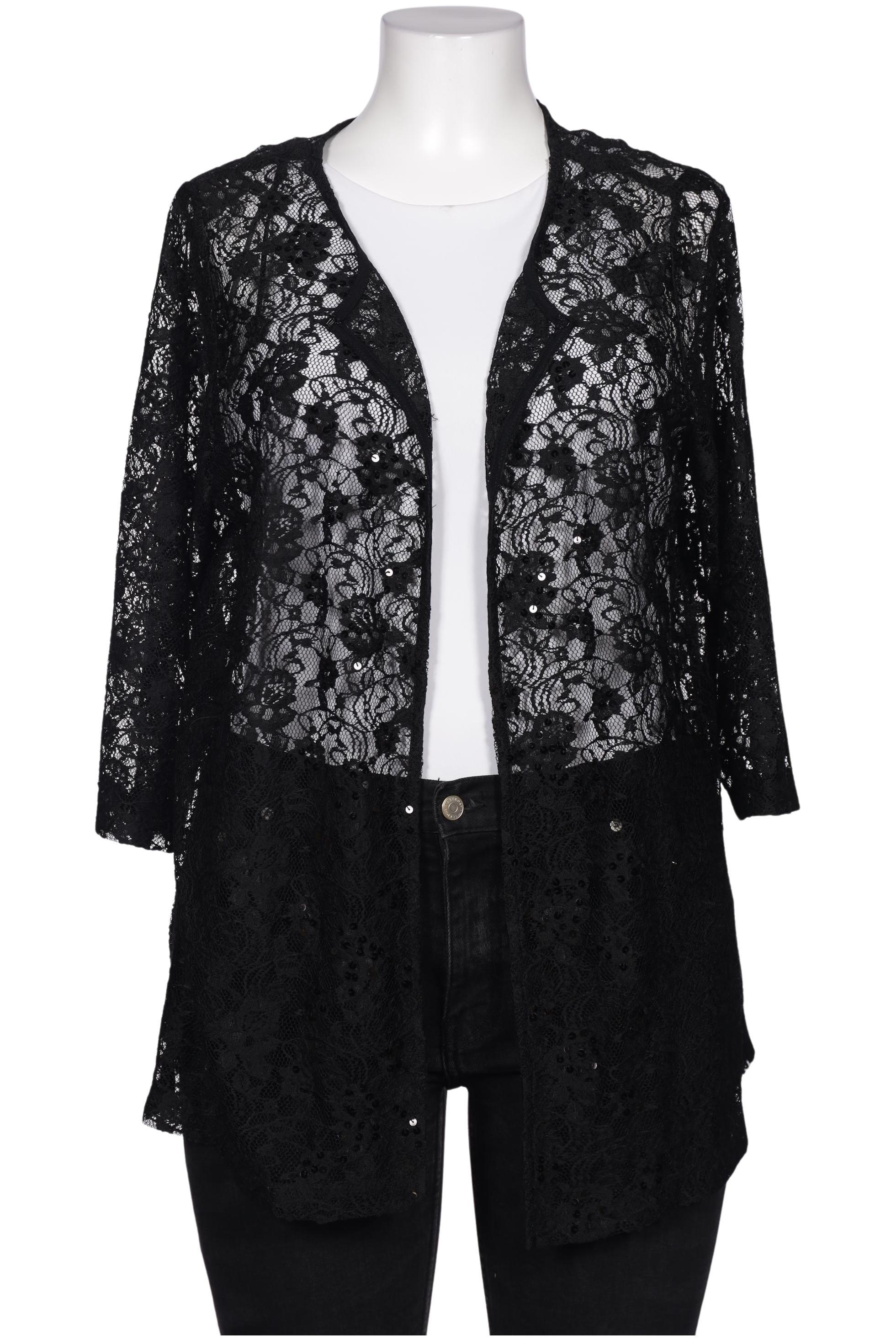 

Ulla Popken Damen Strickjacke, schwarz, Gr. 46
