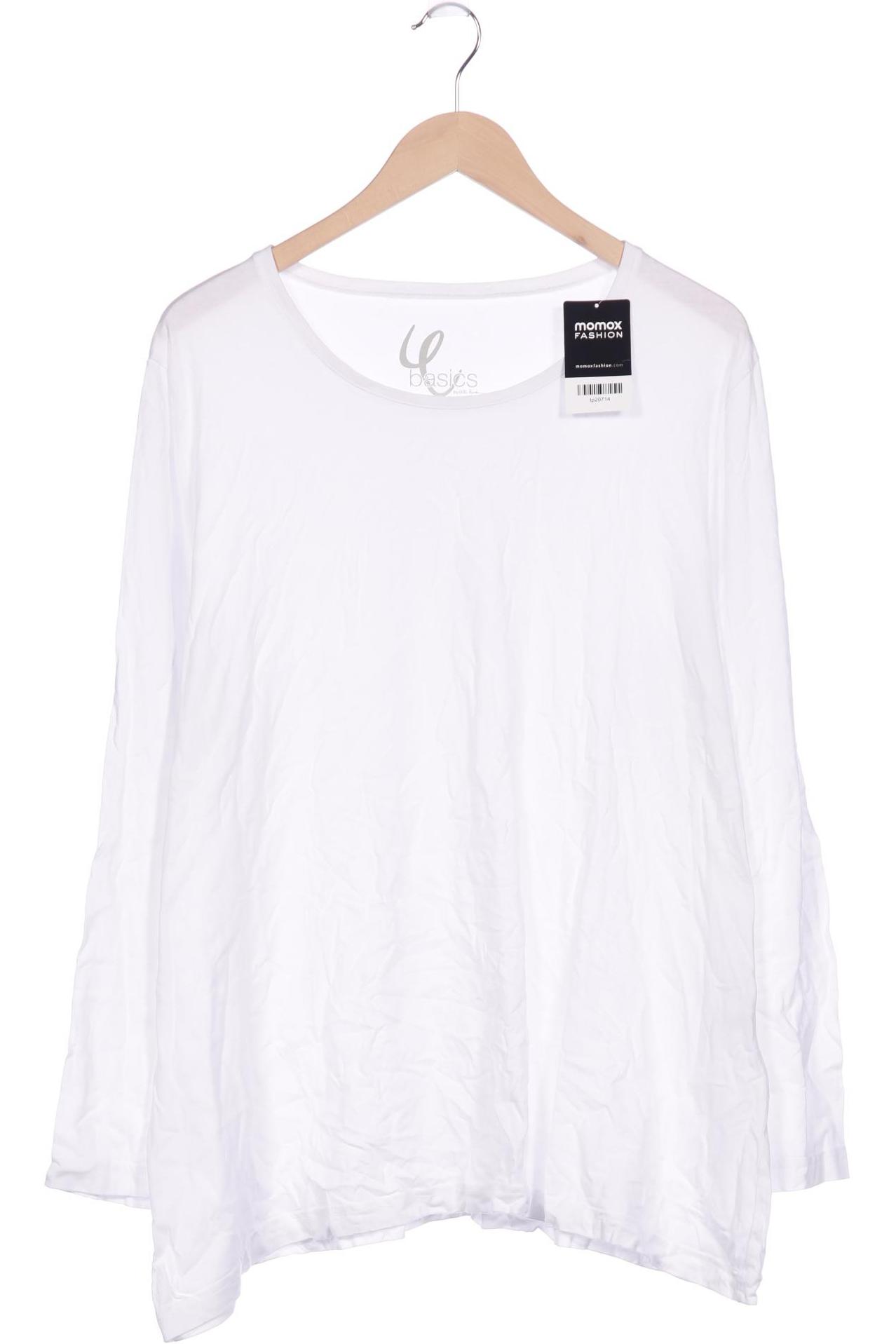 

Ulla Popken Damen Langarmshirt, weiß, Gr. 50