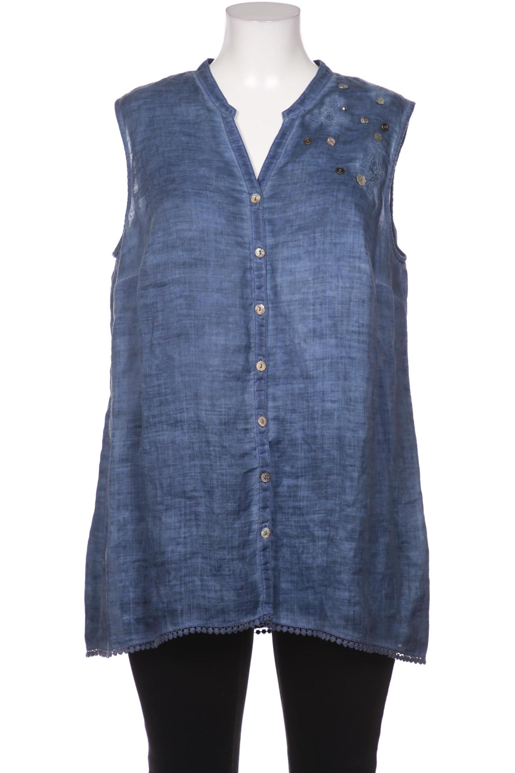 

Ulla Popken Damen Bluse, blau, Gr. 46