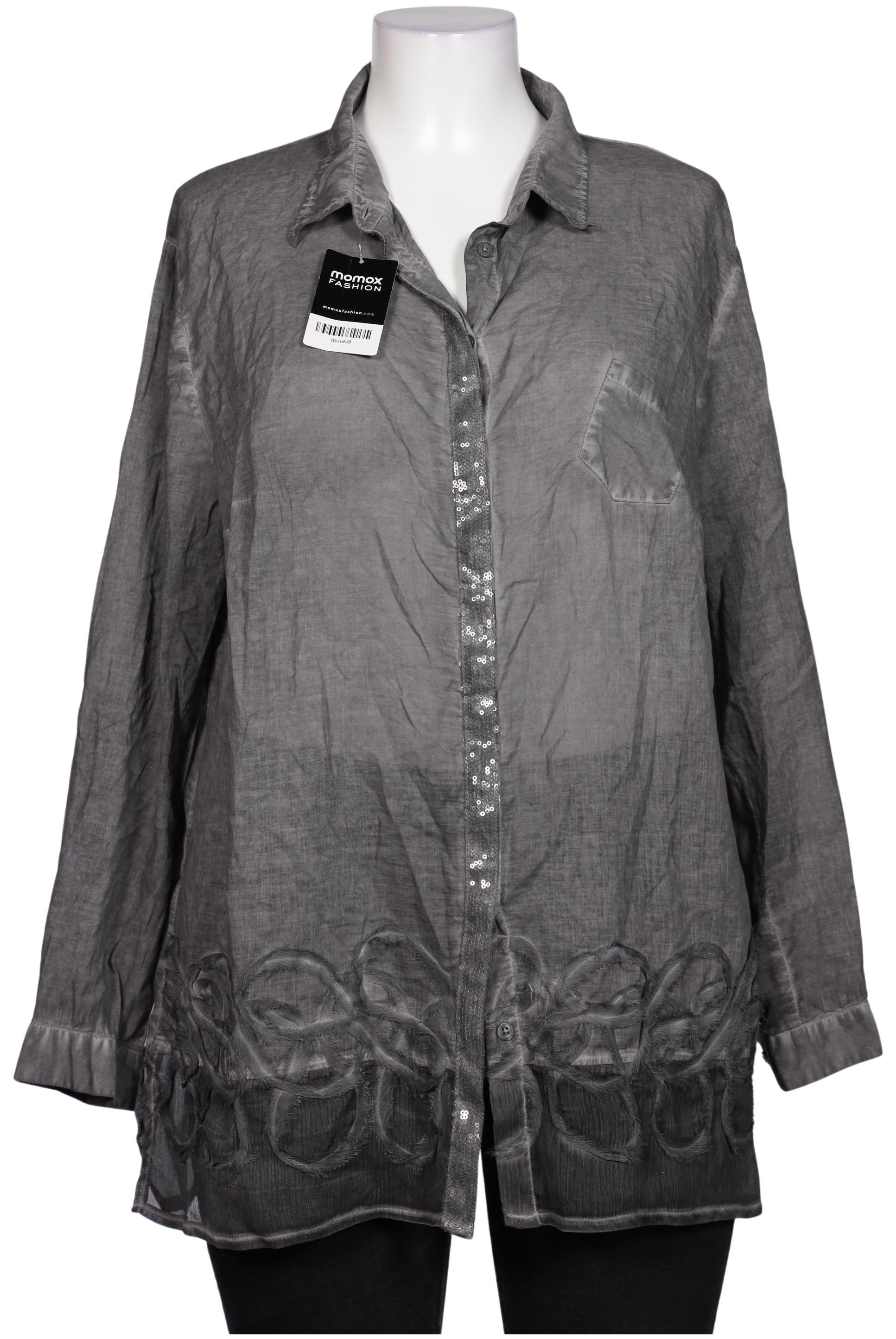 

Ulla Popken Damen Bluse, grau, Gr. 48