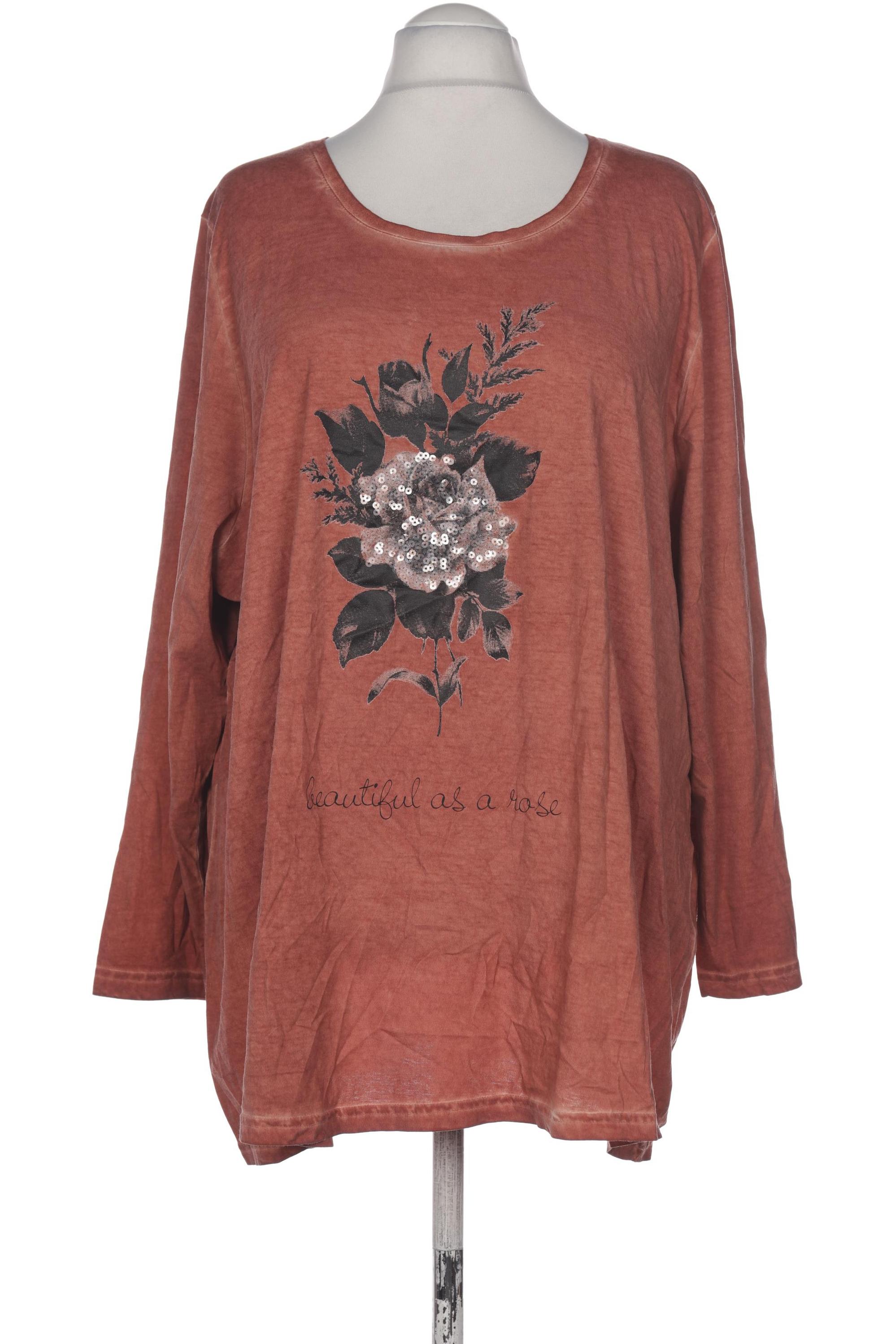 

Ulla Popken Damen Langarmshirt, orange, Gr. 54