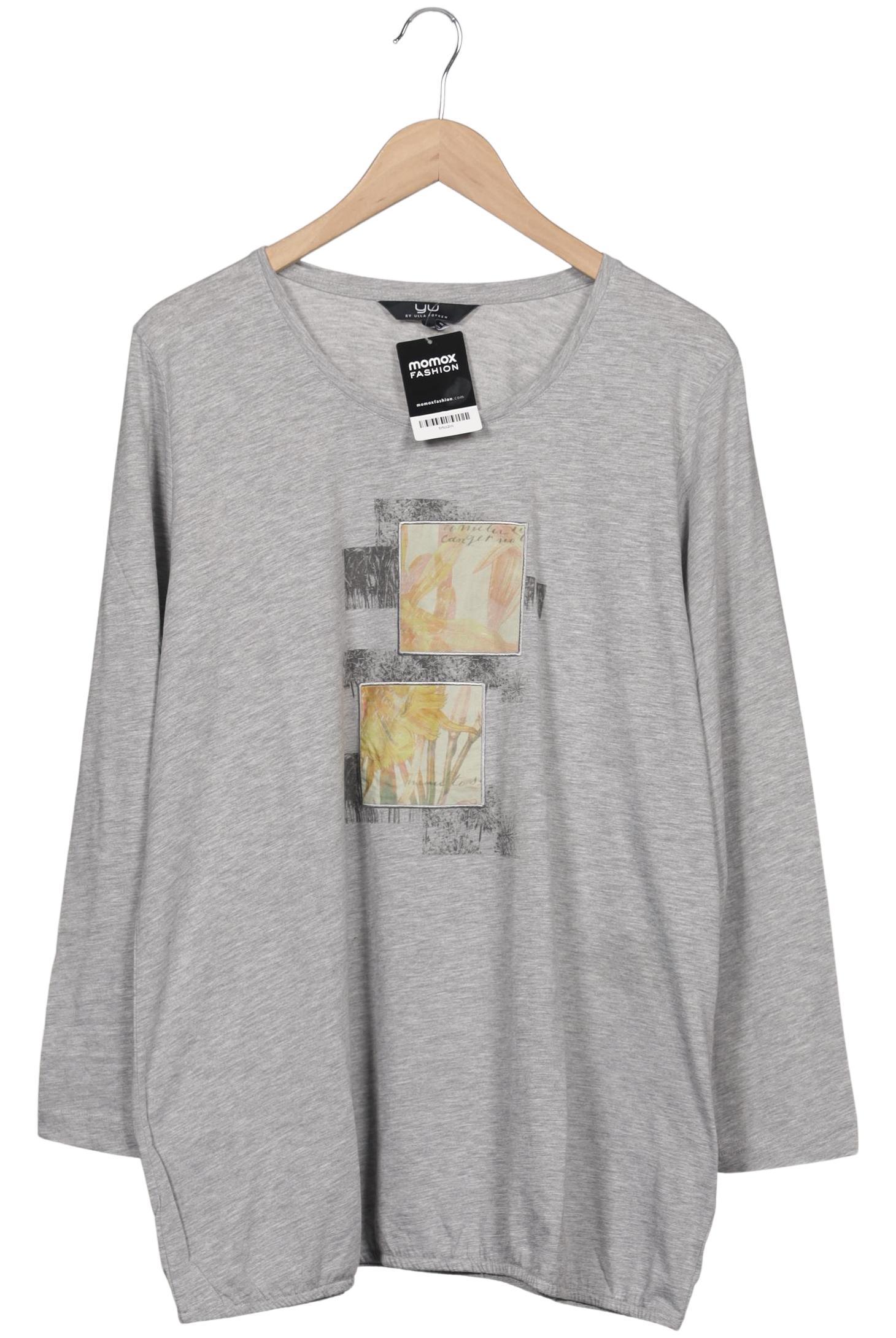 

Ulla Popken Damen Langarmshirt, grau, Gr. 46