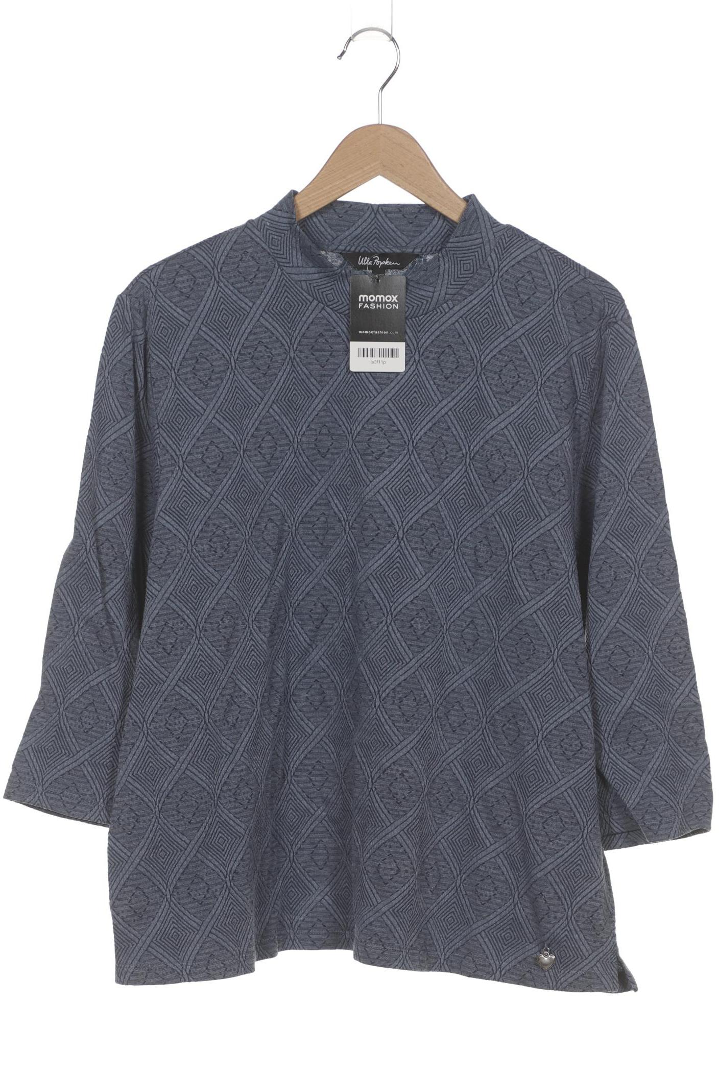 

Ulla Popken Damen Langarmshirt, blau, Gr. 46
