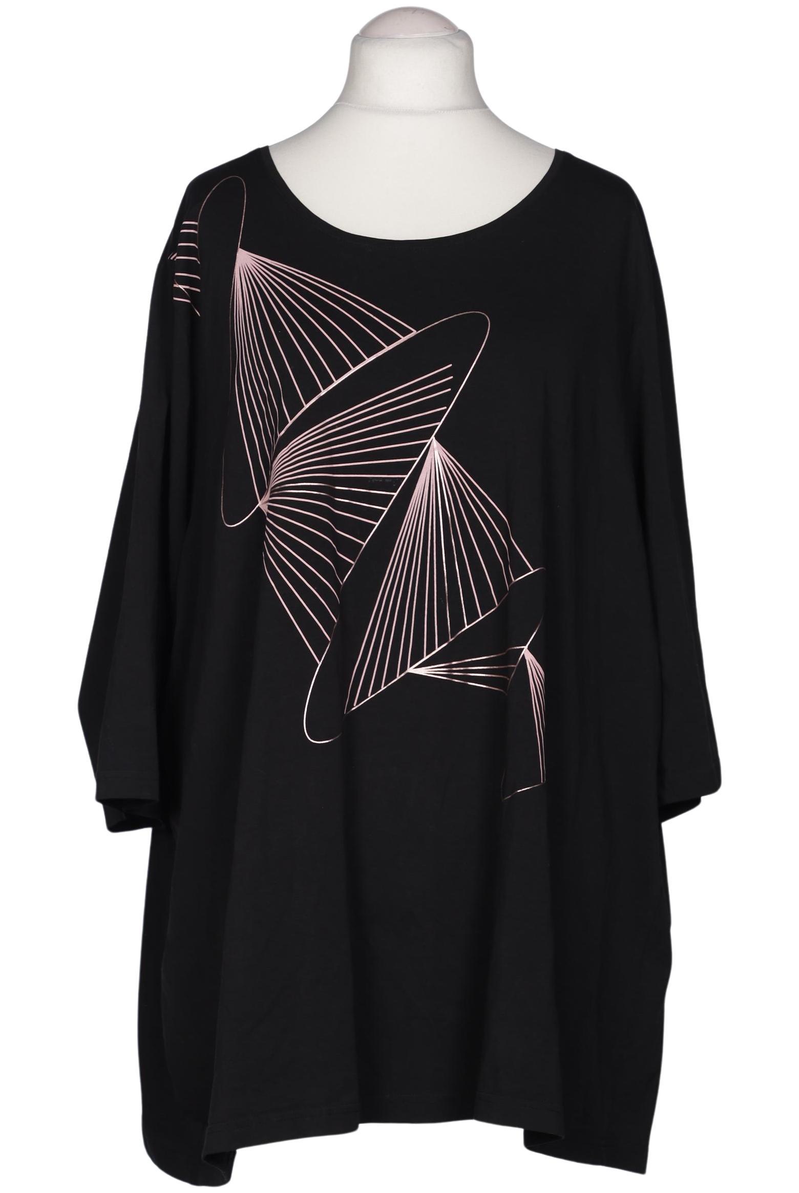 

Ulla Popken Damen T-Shirt, schwarz, Gr. 62