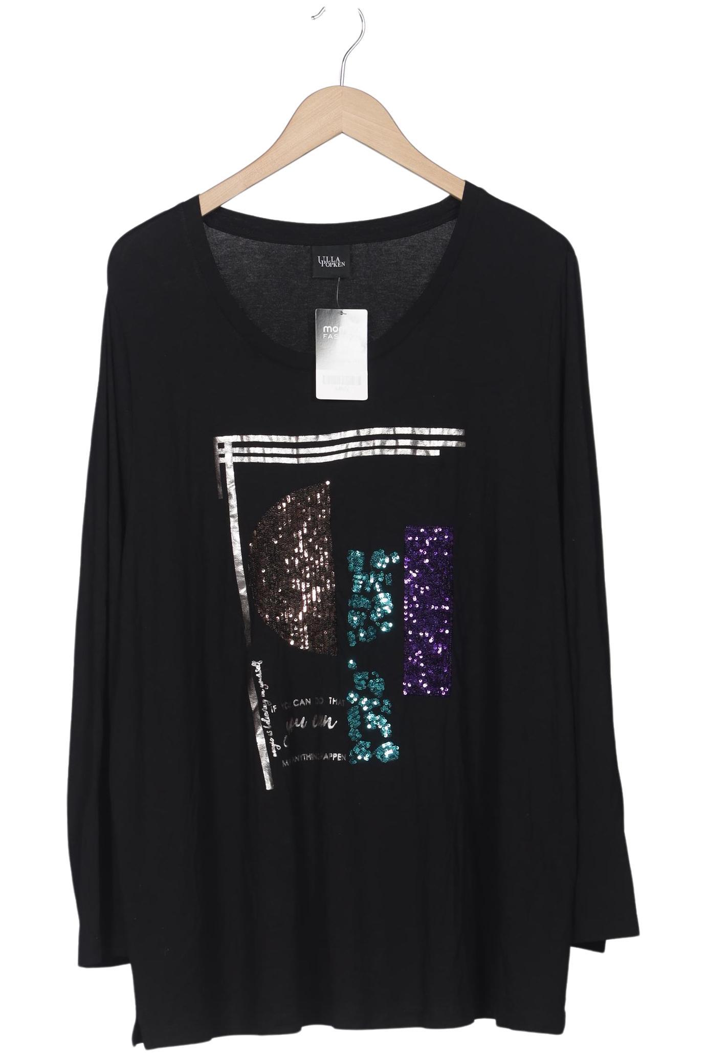 

Ulla Popken Damen Langarmshirt, schwarz, Gr. 48