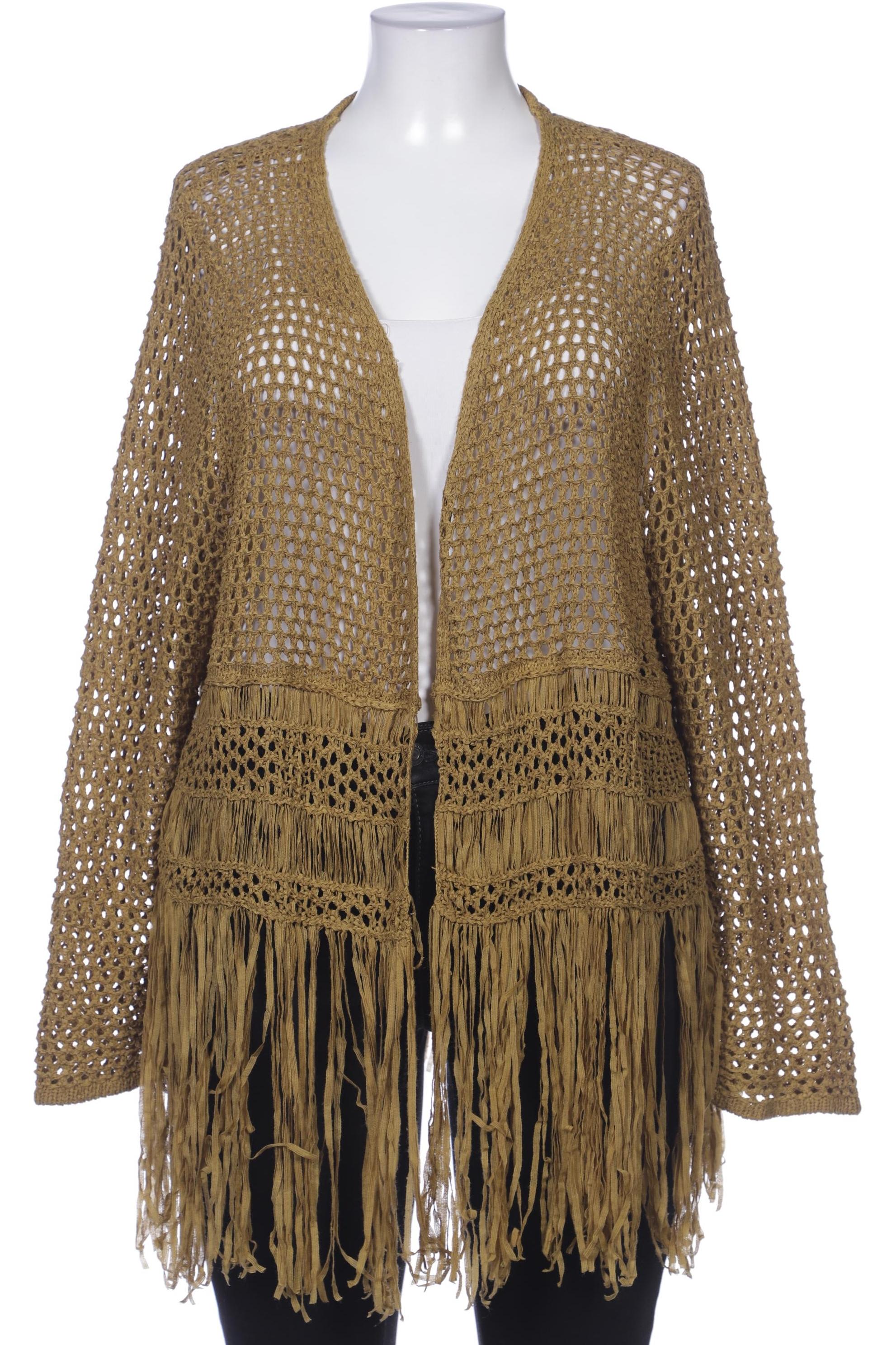 

Ulla Popken Damen Strickjacke, gelb, Gr. 50