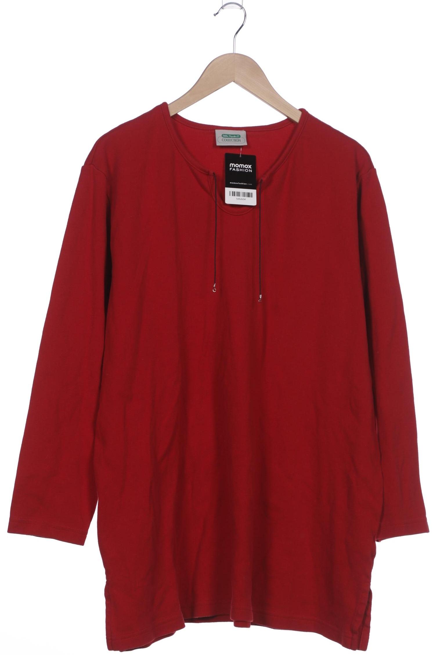 

Ulla Popken Damen Langarmshirt, rot, Gr. 50