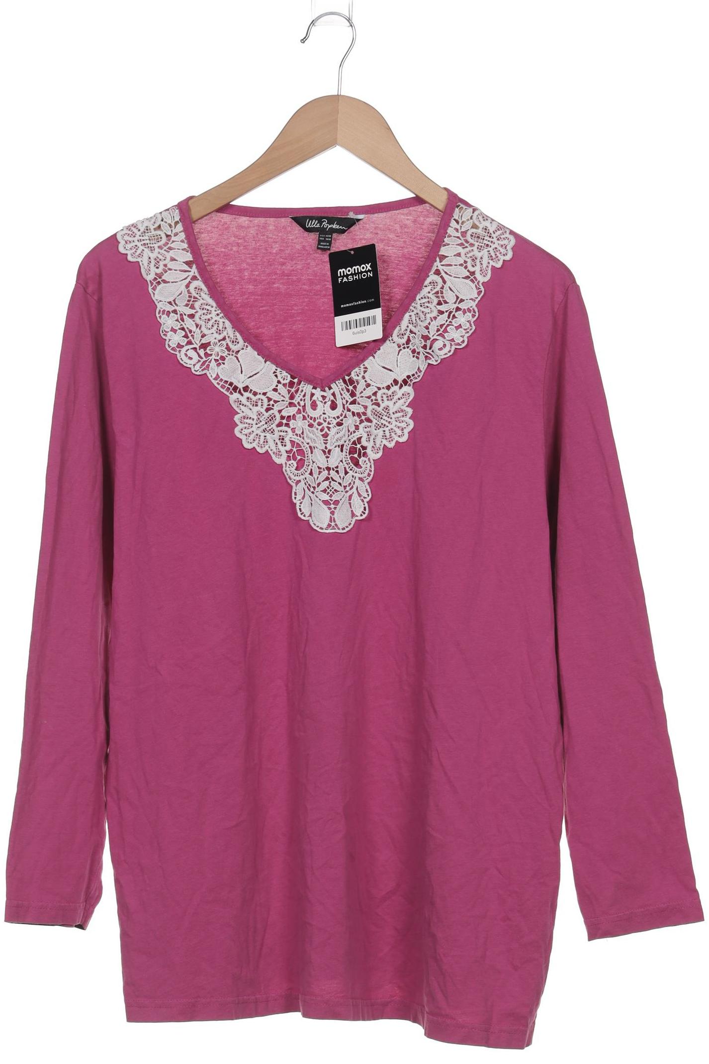 

Ulla Popken Damen Langarmshirt, pink, Gr. 46