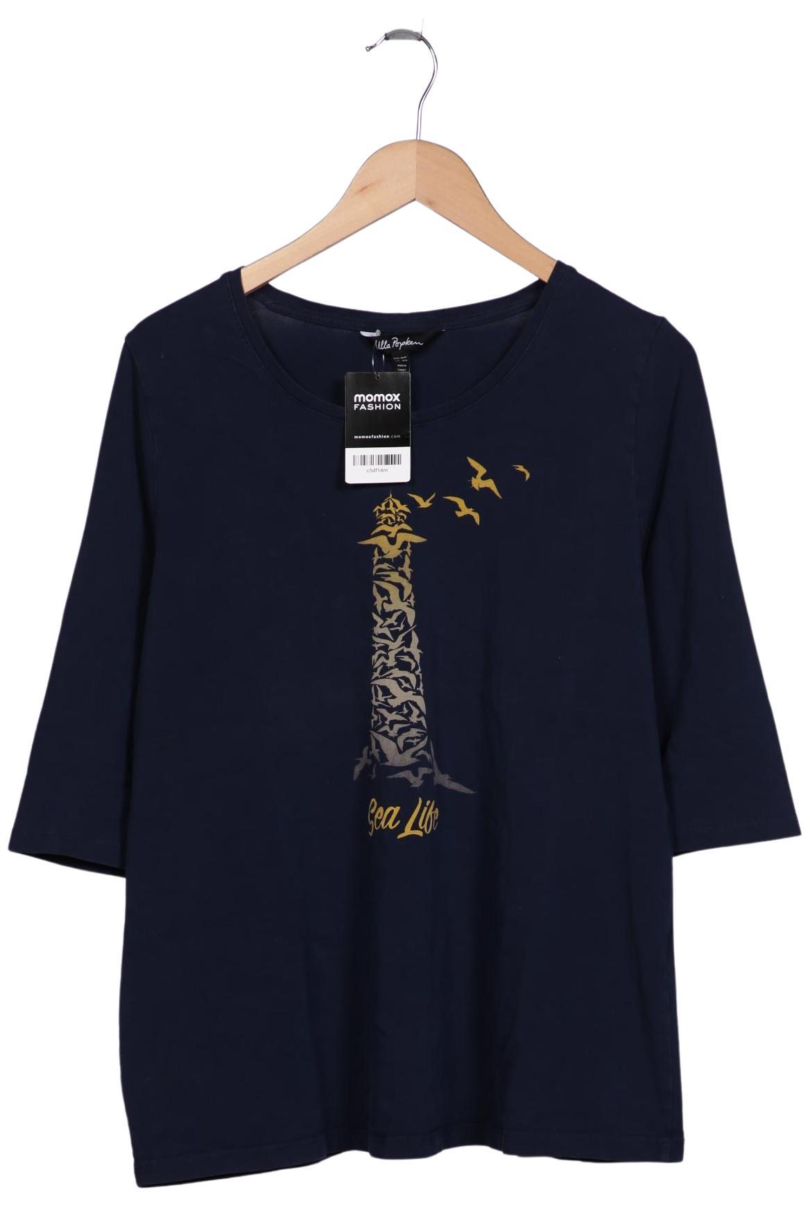 

Ulla Popken Damen Langarmshirt, marineblau, Gr. 46