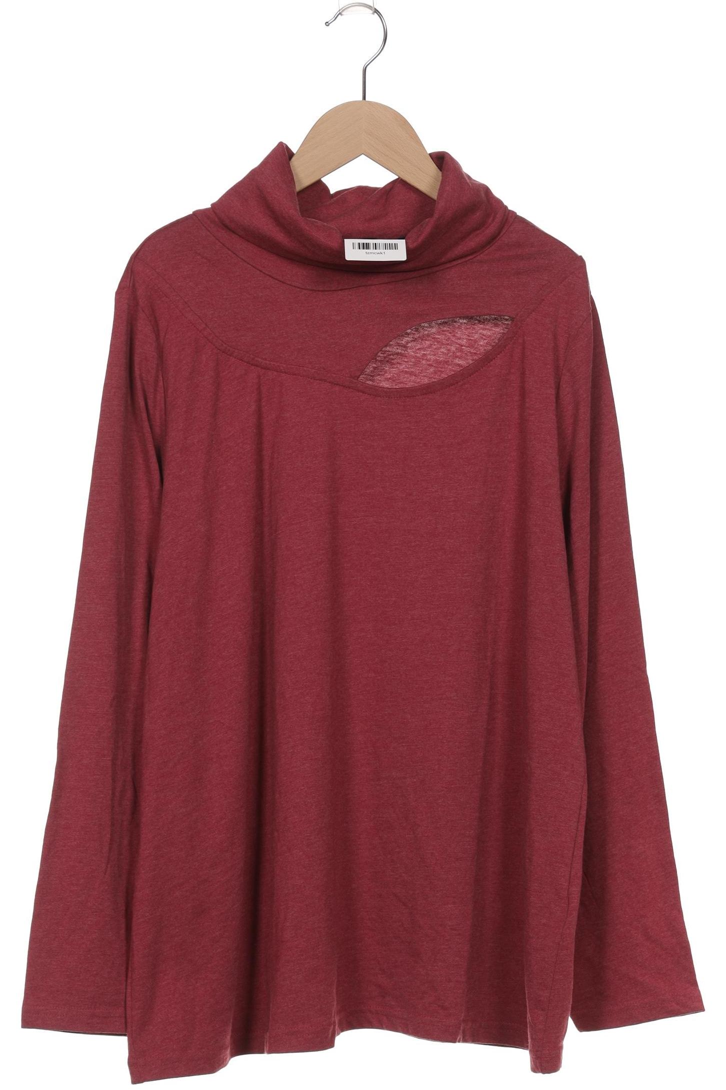 

Ulla Popken Damen Langarmshirt, bordeaux, Gr. 46