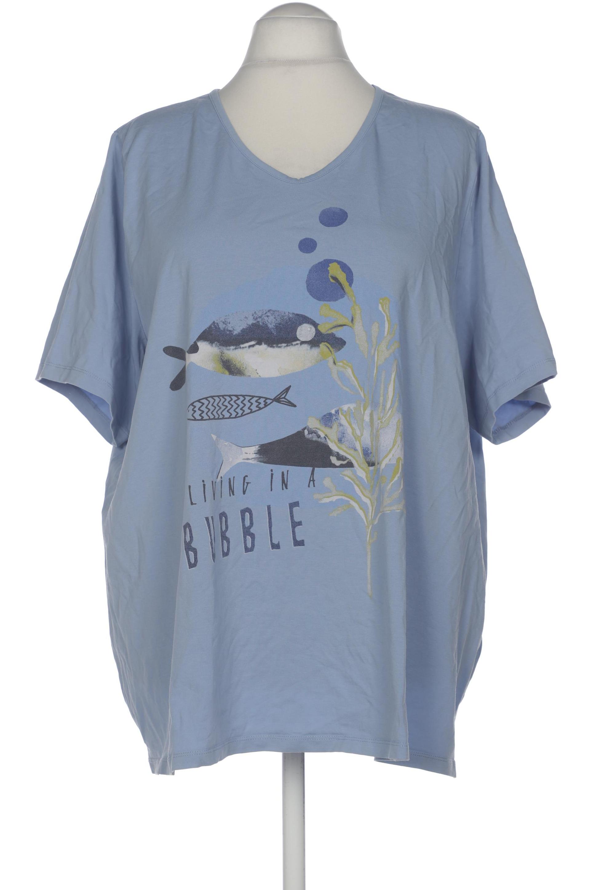 

Ulla Popken Damen T-Shirt, blau, Gr. 54