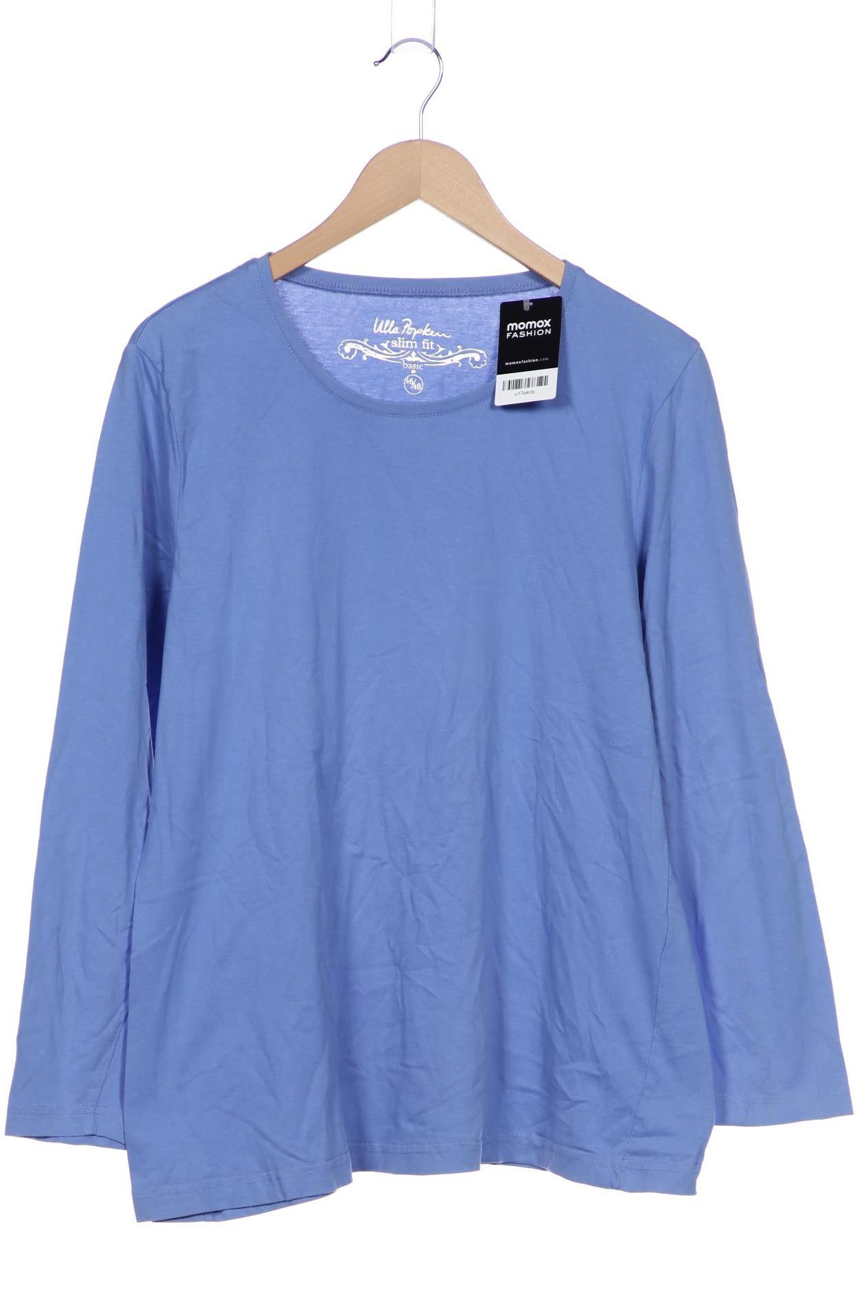 

Ulla Popken Damen Langarmshirt, blau, Gr. 46